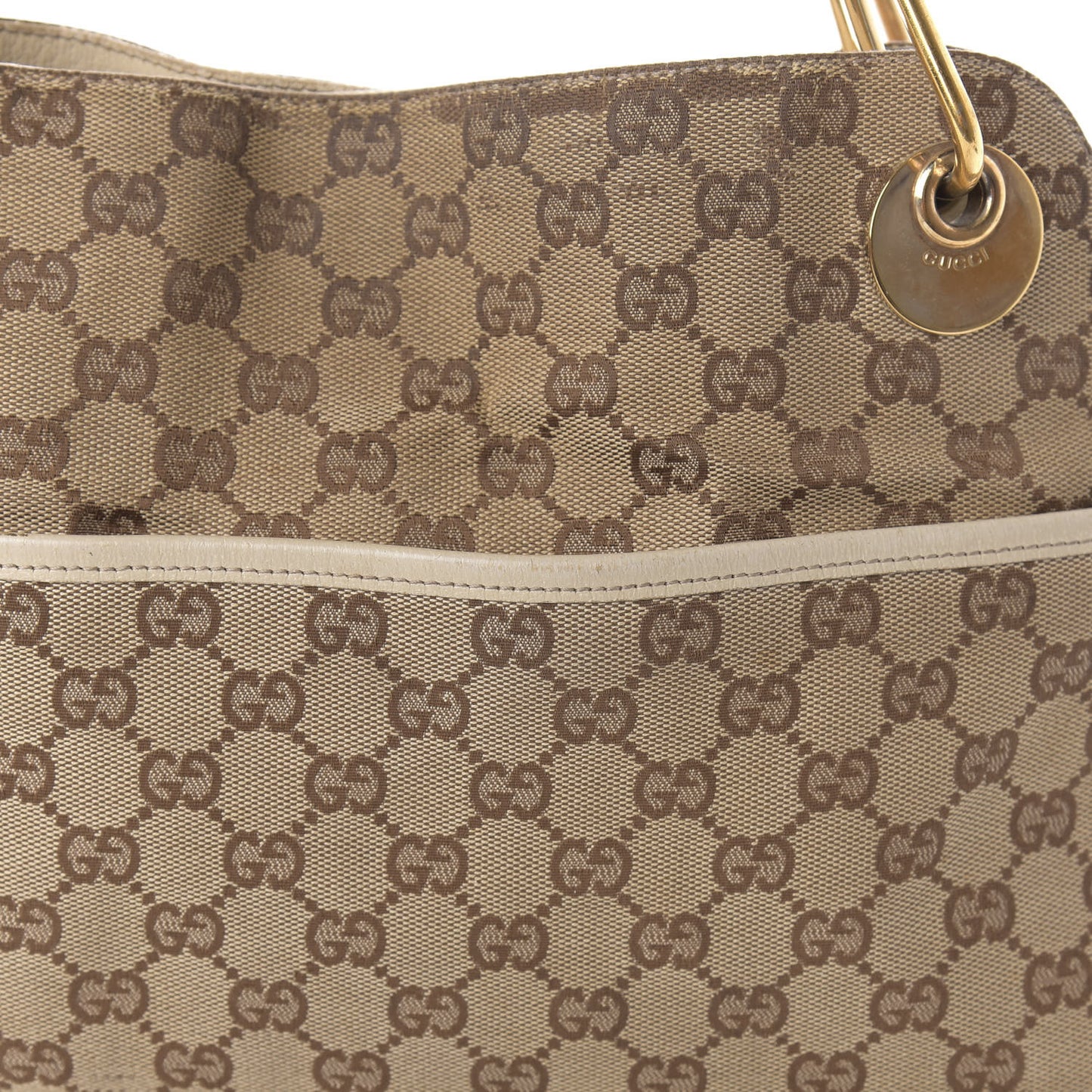 Monogram Medium Eclipse Shoulder Bag Off White