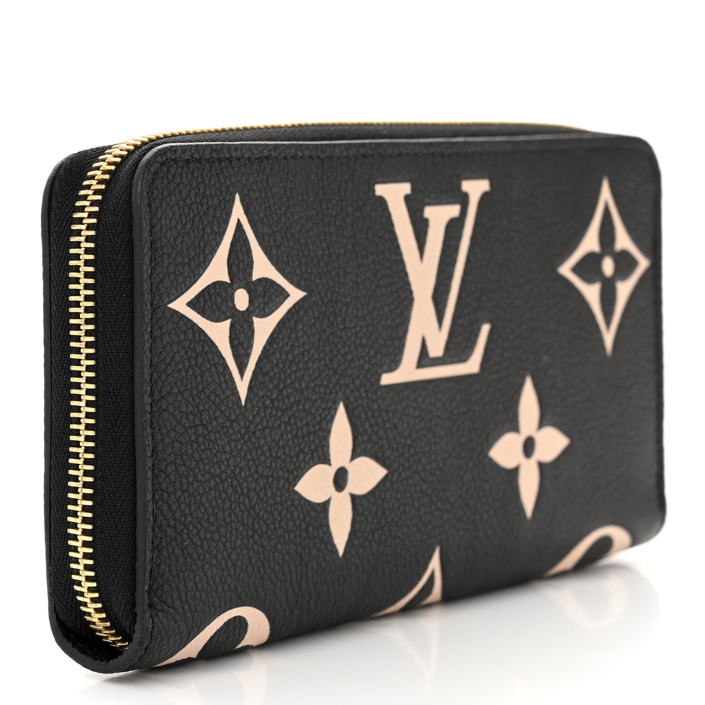 Empreinte Monogram Giant Zippy Wallet Black Beige
