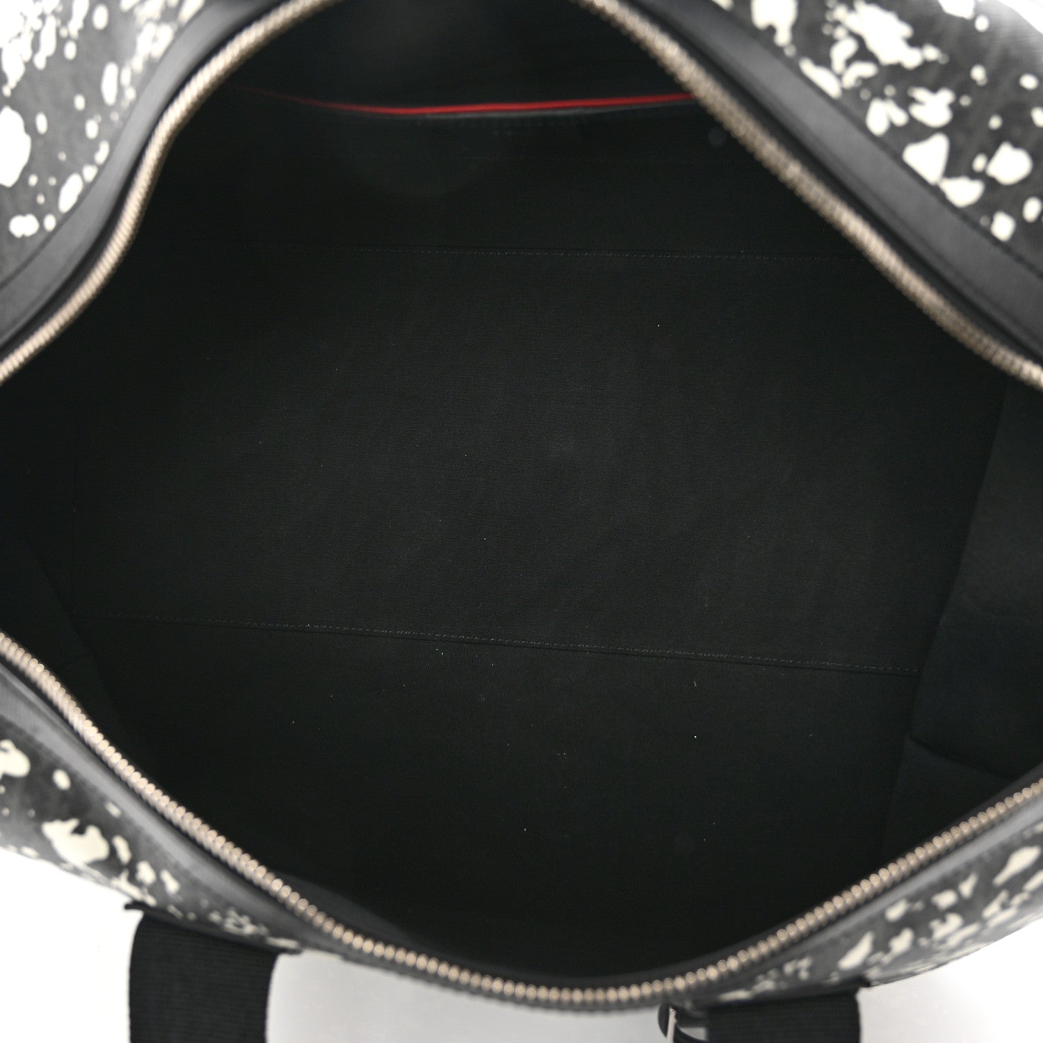 Christian Dior Homme Monogram Speckle Duffle Bag Grise 5 of 11