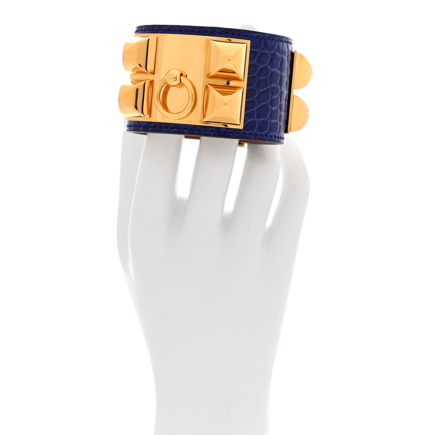 Shiny Alligator Collier De Chien CDC Bracelet S Bleu Electrique