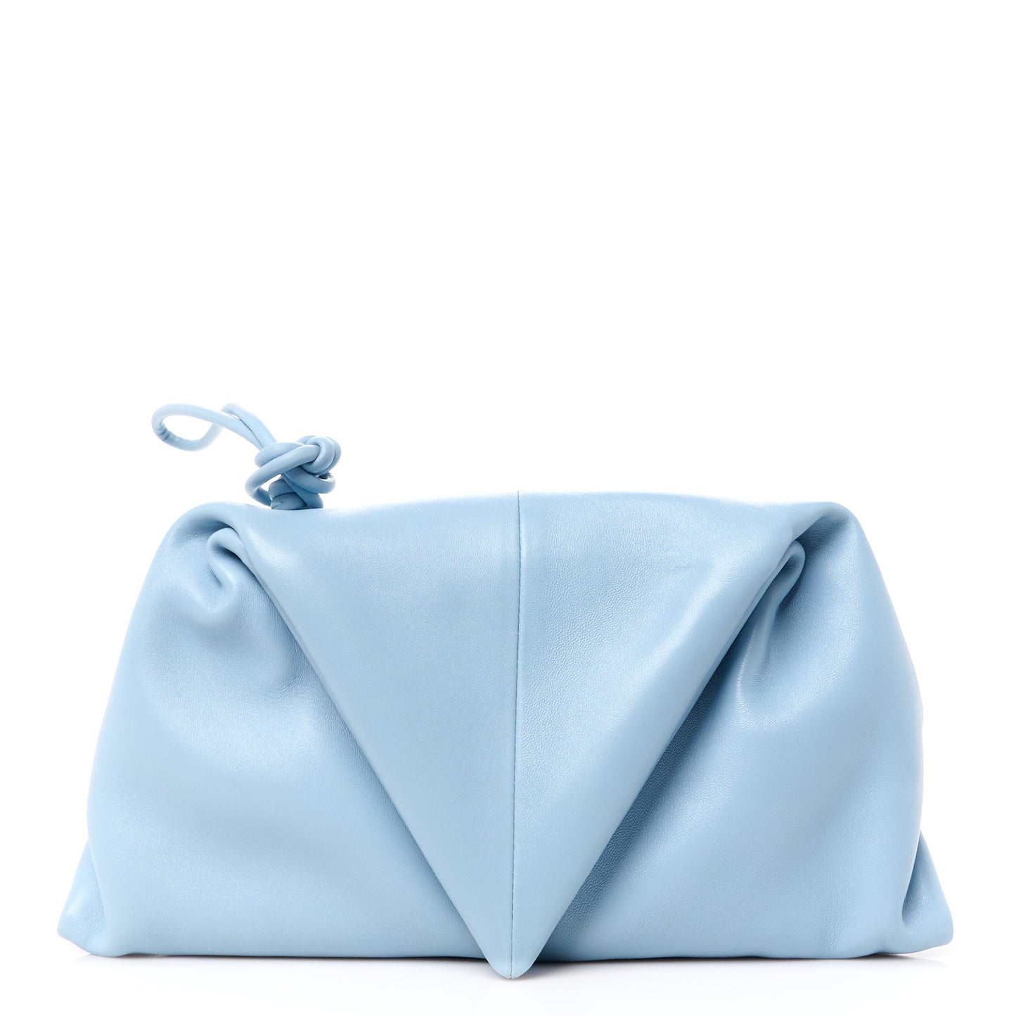 Lambskin BV Trine Clutch Ice