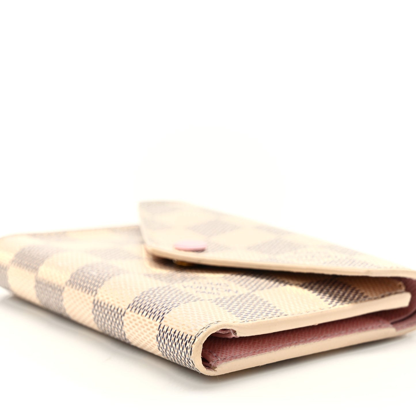 Damier Azur Victorine Wallet Rose Ballerine
