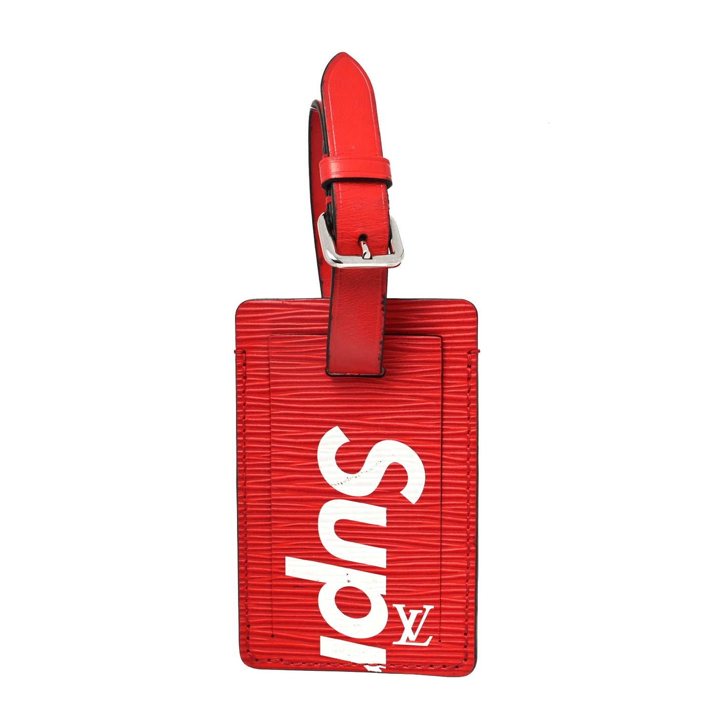 X SUPREME Epi Luggage Tag Red