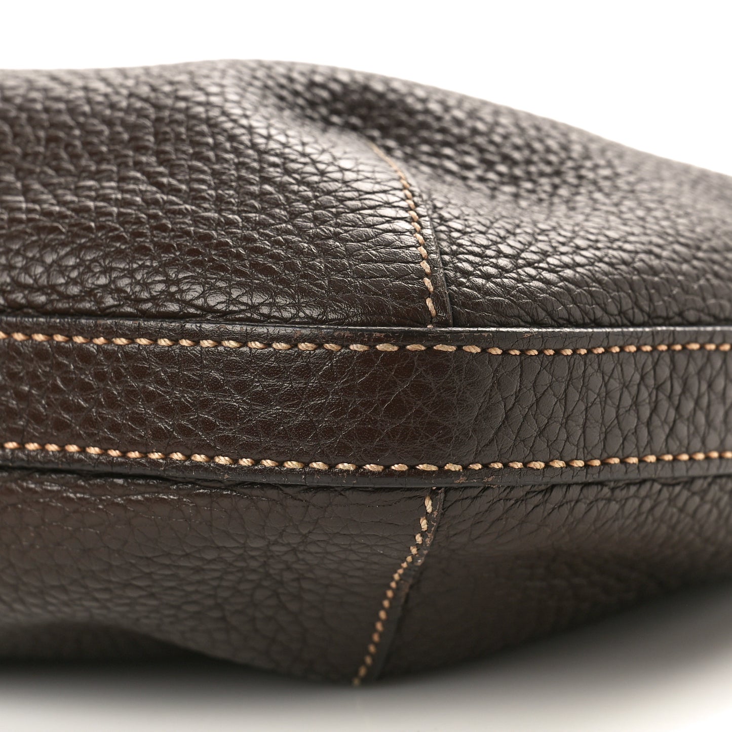 Vitello Daino Rope Knotted Hobo Brown