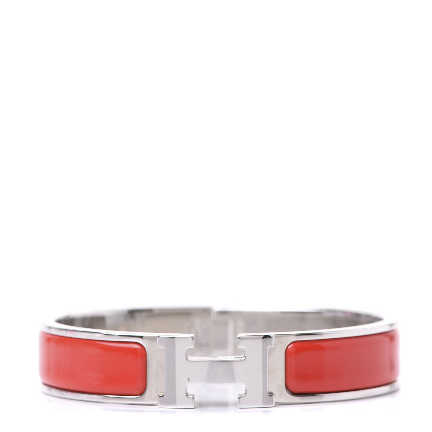 Enamel Narrow Clic Clac H Bracelet PM Rouge Vif