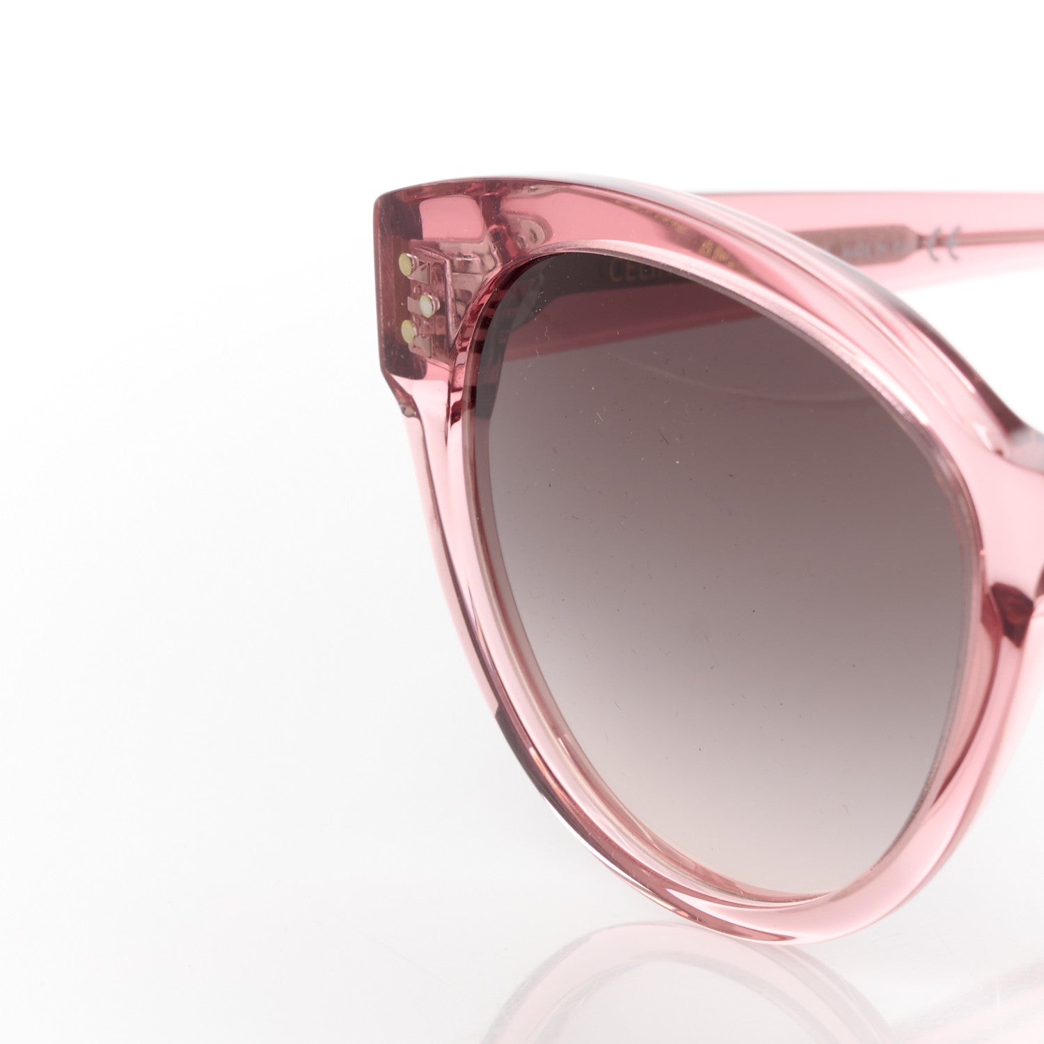 Celine Acetate Round Sunglasses CL401691 Pink 7 of 8