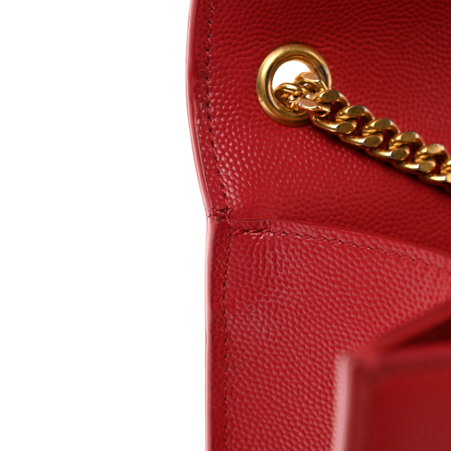 Grain De Poudre Medium Monogram Kate Satchel Rouge Eros
