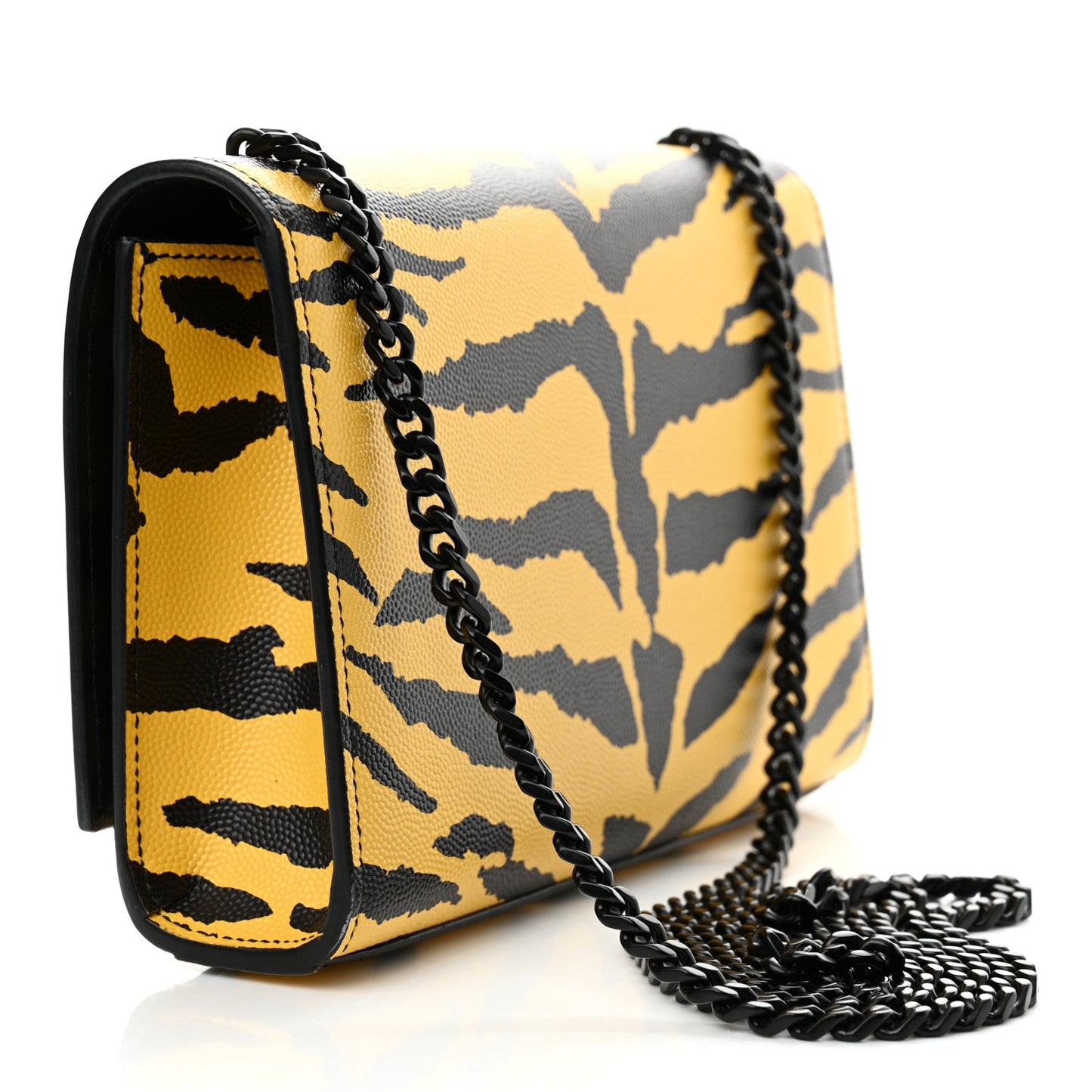 Grain De Poudre Zebra Print Small Classic Monogram Kate Satchel Yellow