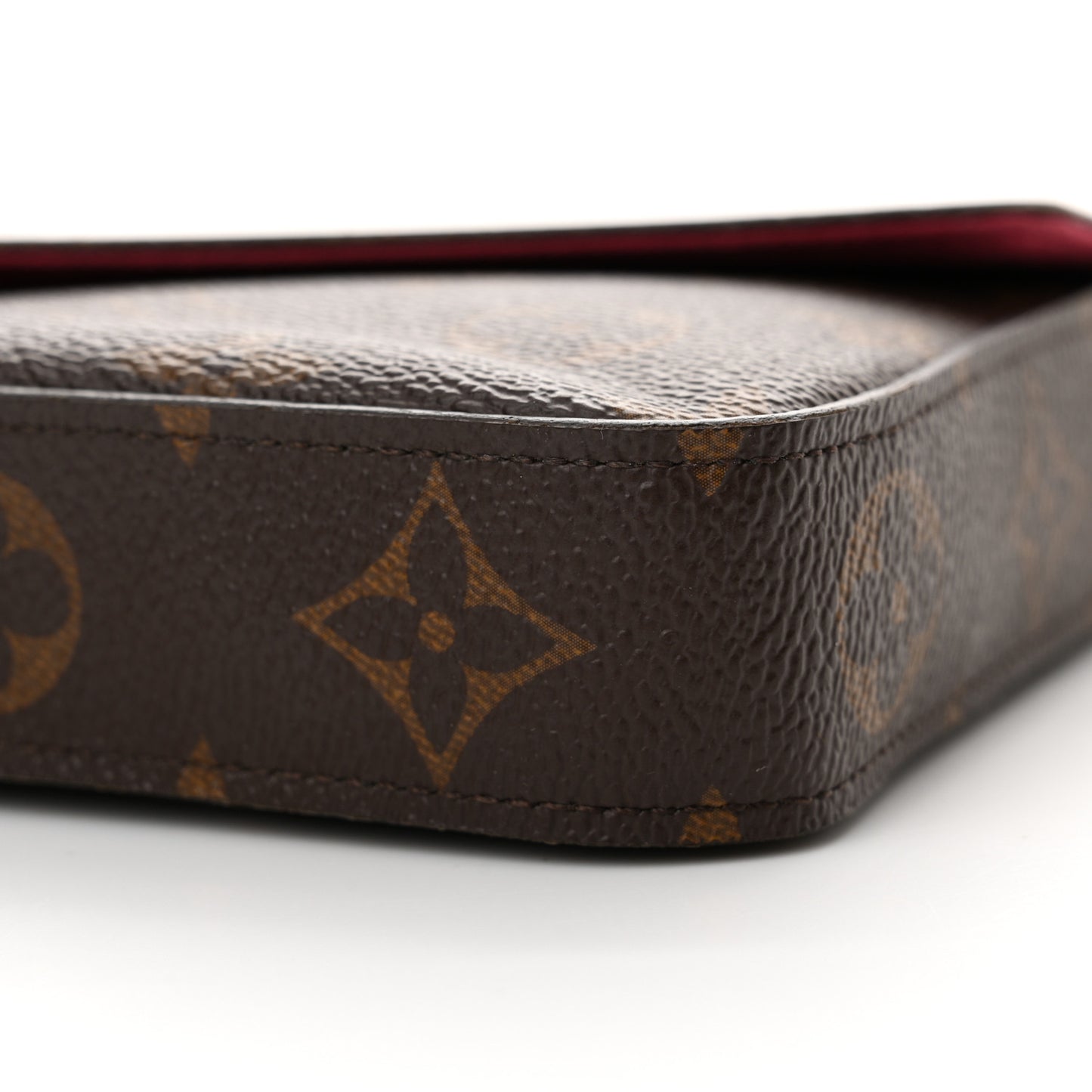 Monogram Pochette Felicie Chain Wallet Fuchsia