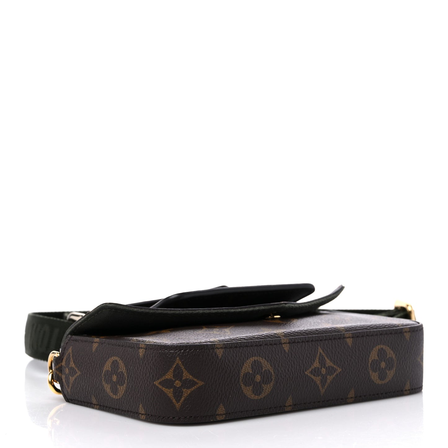 Monogram Felicie Strap & Go Kaki
