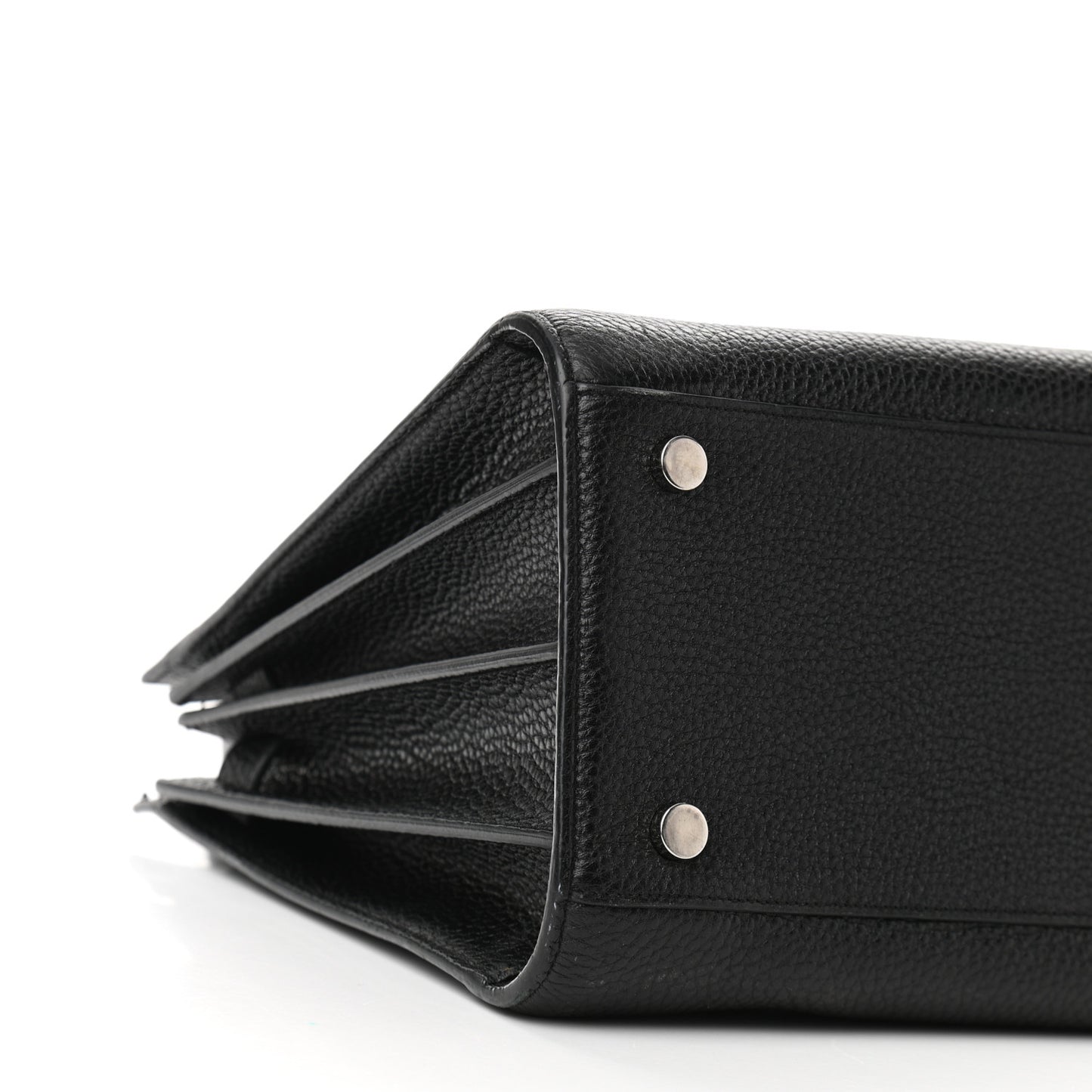 Grained Calfskin Small Sac De Jour Black