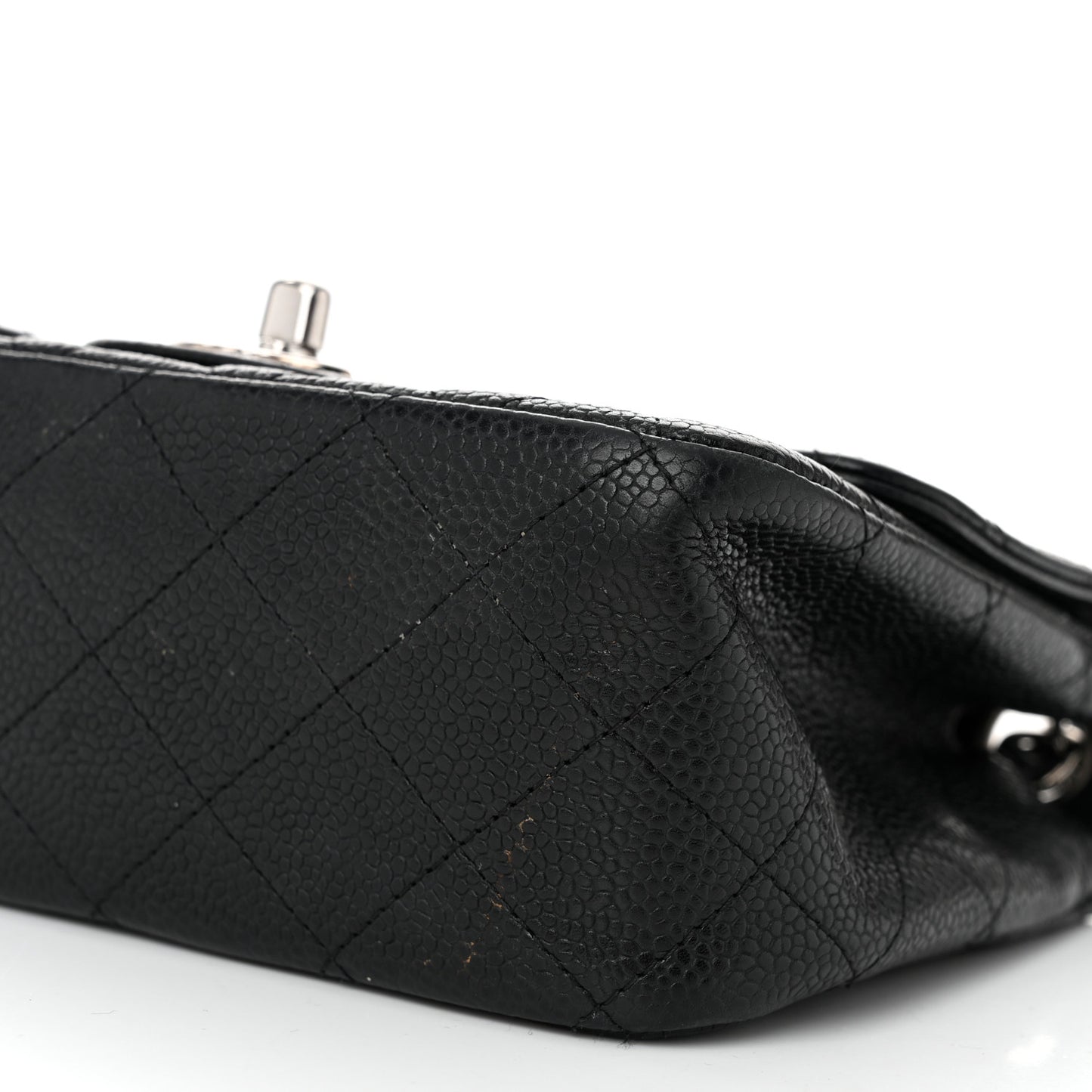 Caviar Quilted Mini Square Flap Black