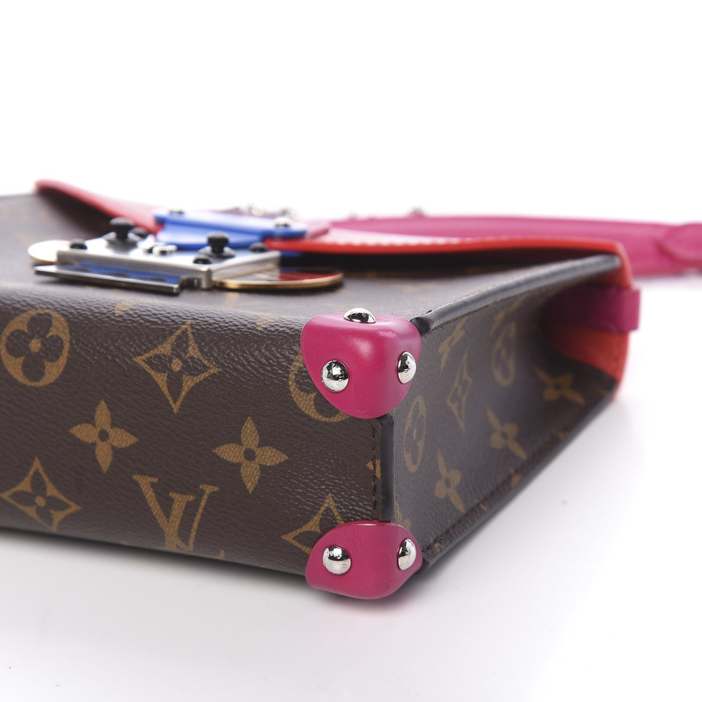 Monogram Tribal Mask Pochette PM Rouge