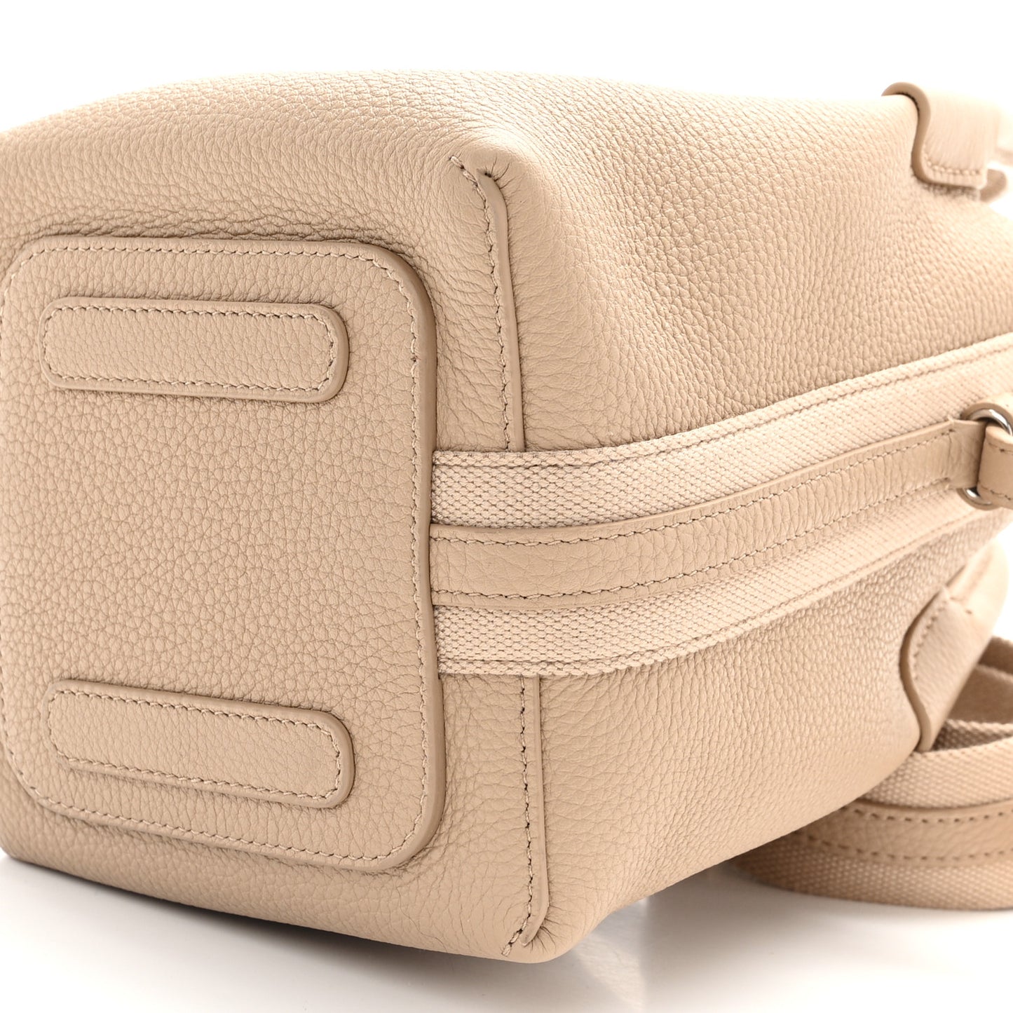 Grained Calfskin Micro Bale Bag Light Mastic