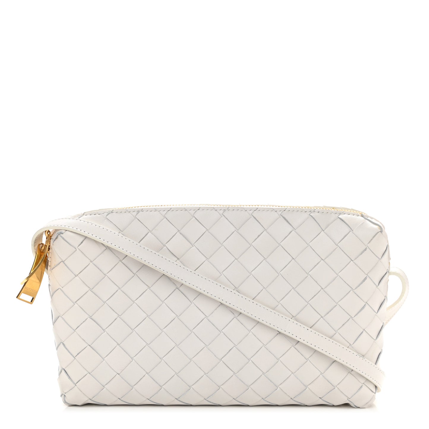 Nappa Intrecciato Crossbody White