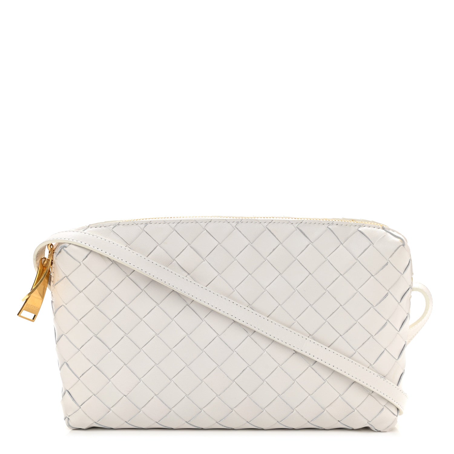 Bottega Veneta Nappa Intrecciato Crossbody White 1 of 10