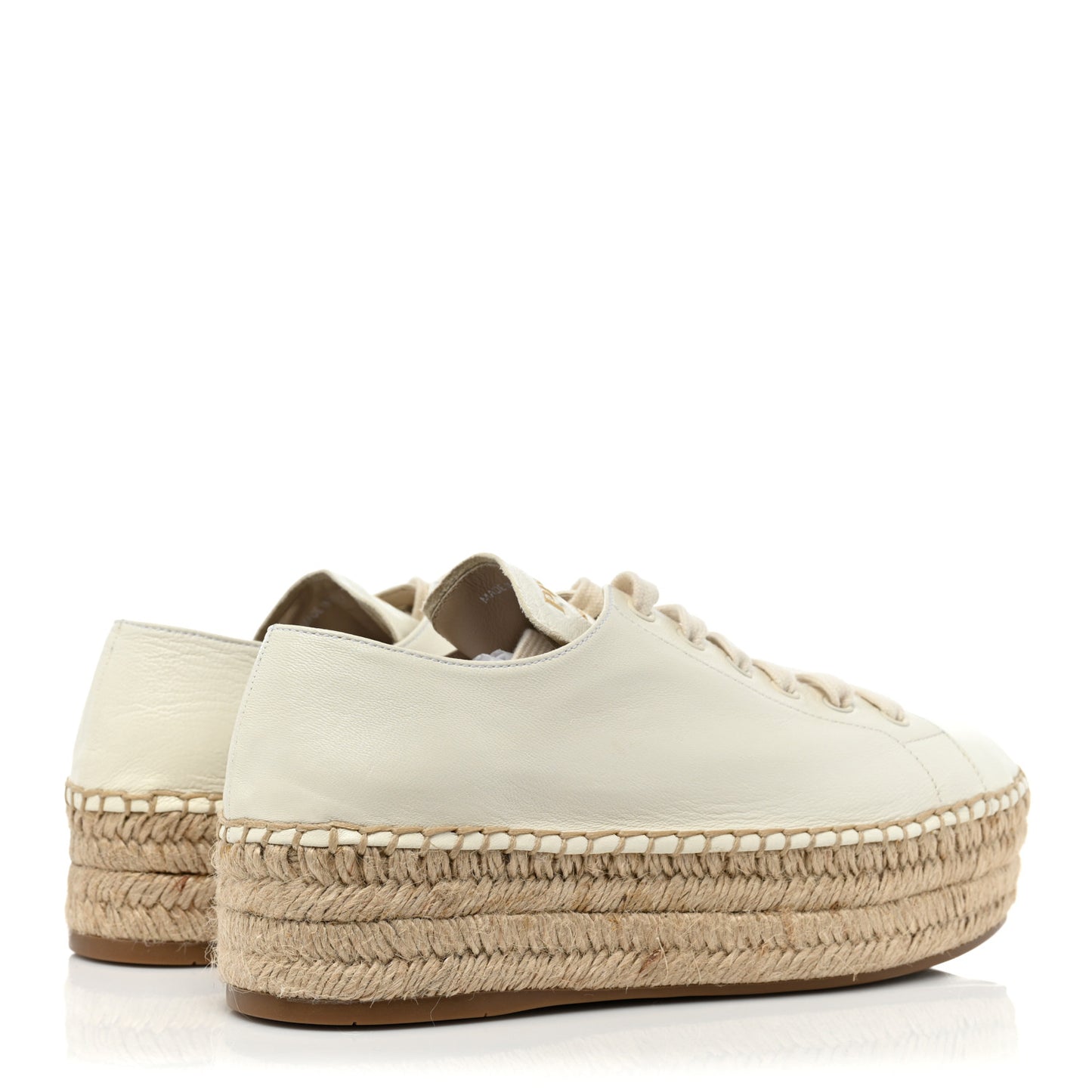 Calfskin Logo Espadrilles 40.5