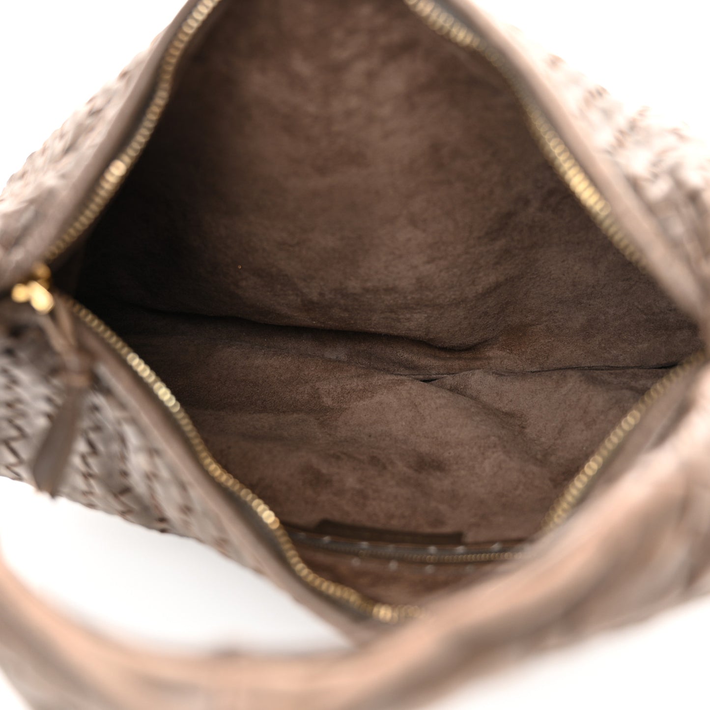 Nappa Intrecciato Medium Veneta Hobo Ebano