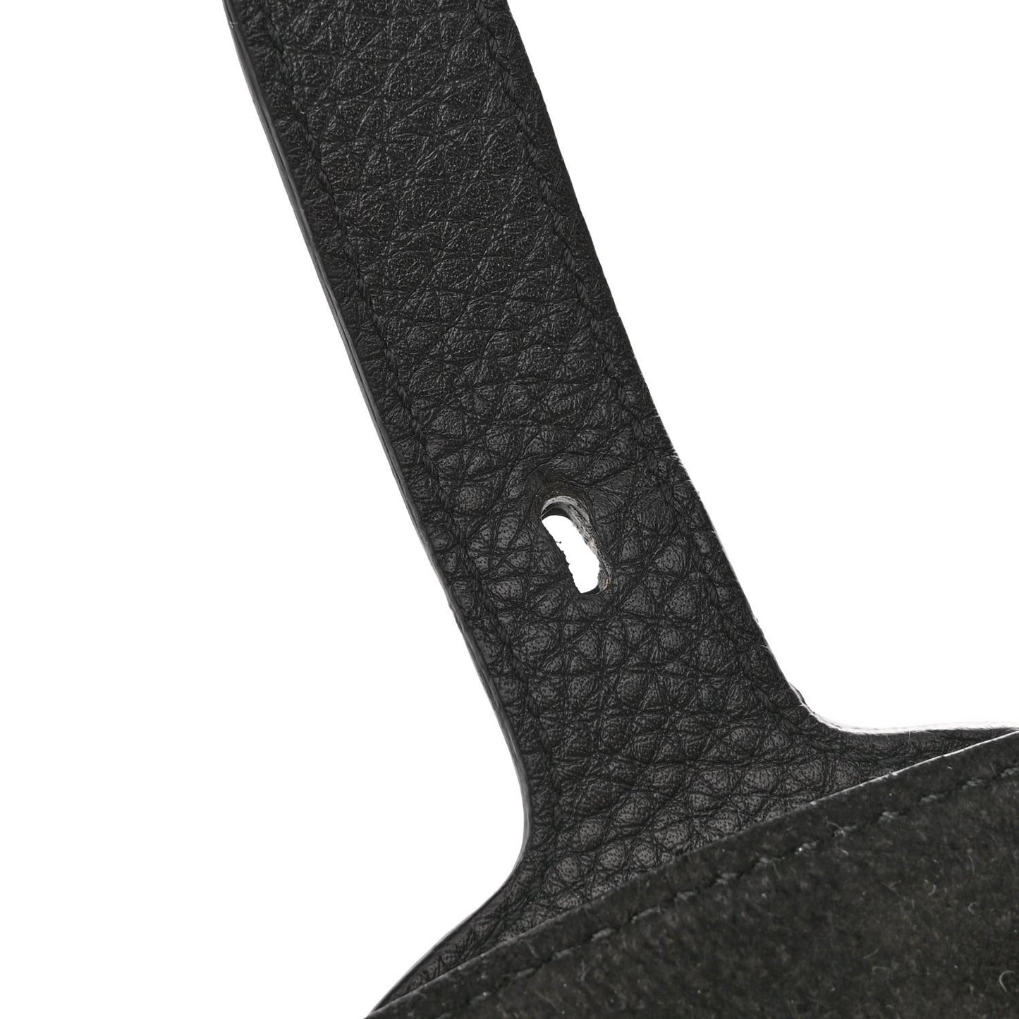 Grained Calfskin Large Bobby Flap Black