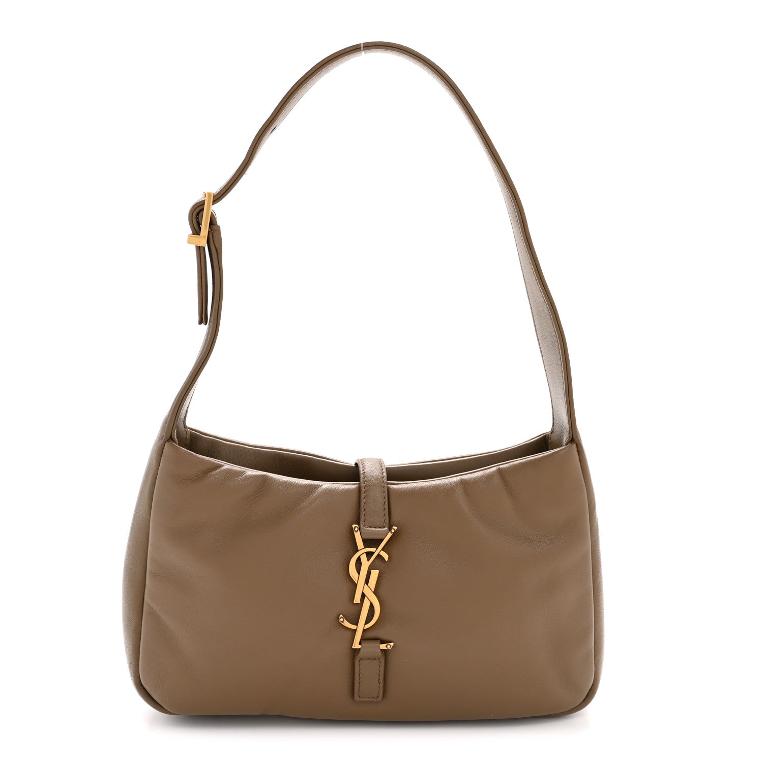 Saint Laurent Padded Lambskin Le 5 A 7 Hobo Dark Peanut 1816681