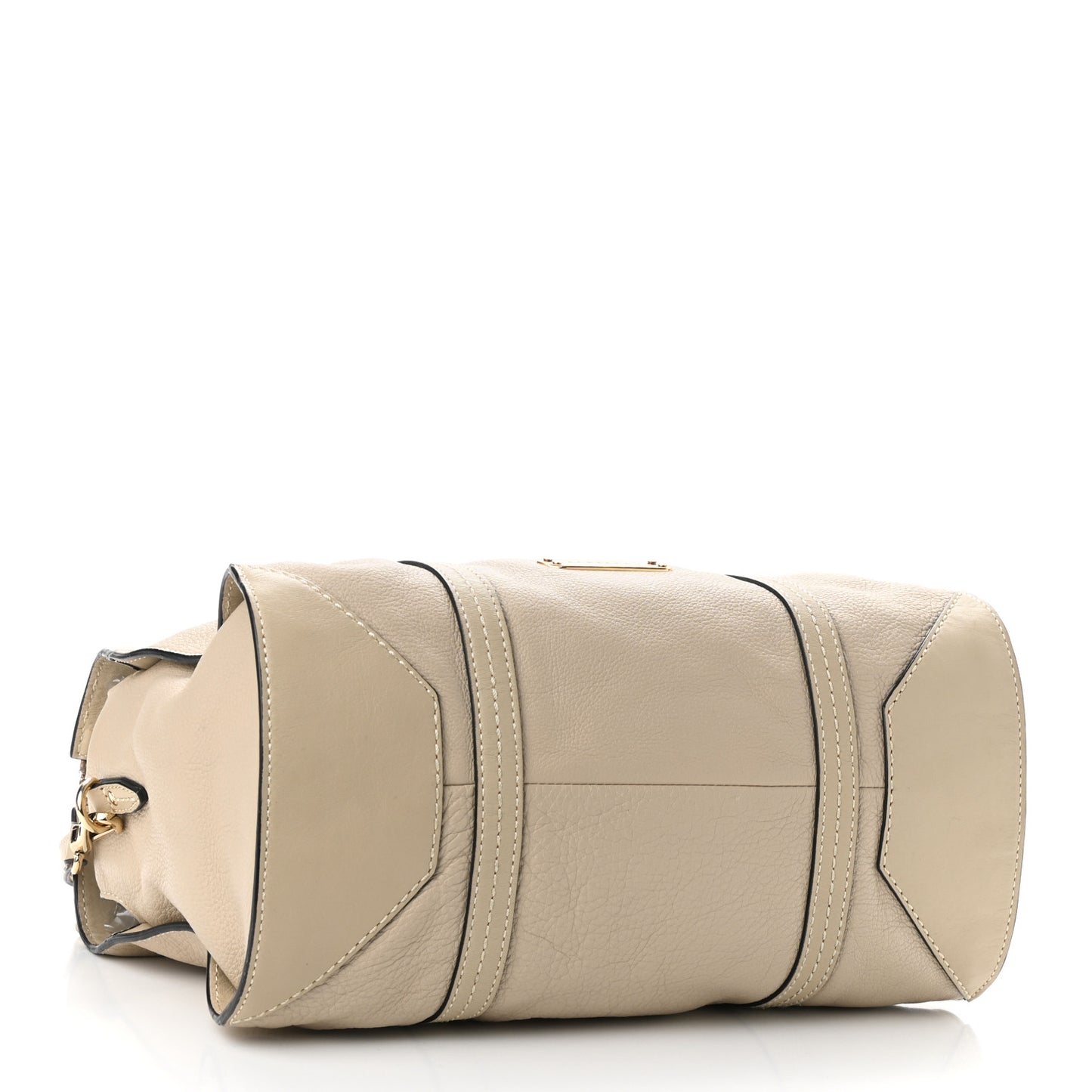 Calfskin Satchel Limestone