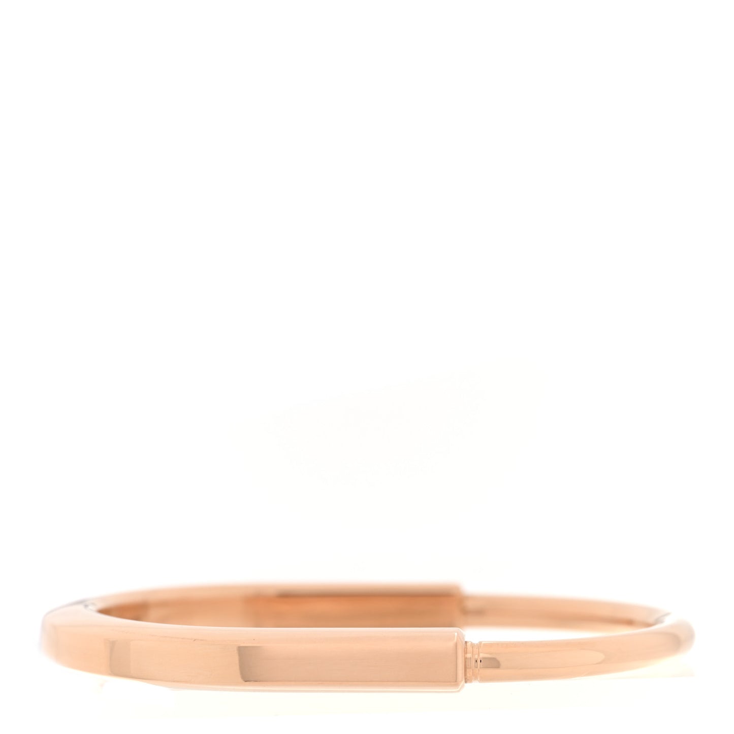 18K Rose Gold Tiffany Lock Bangle Bracelet