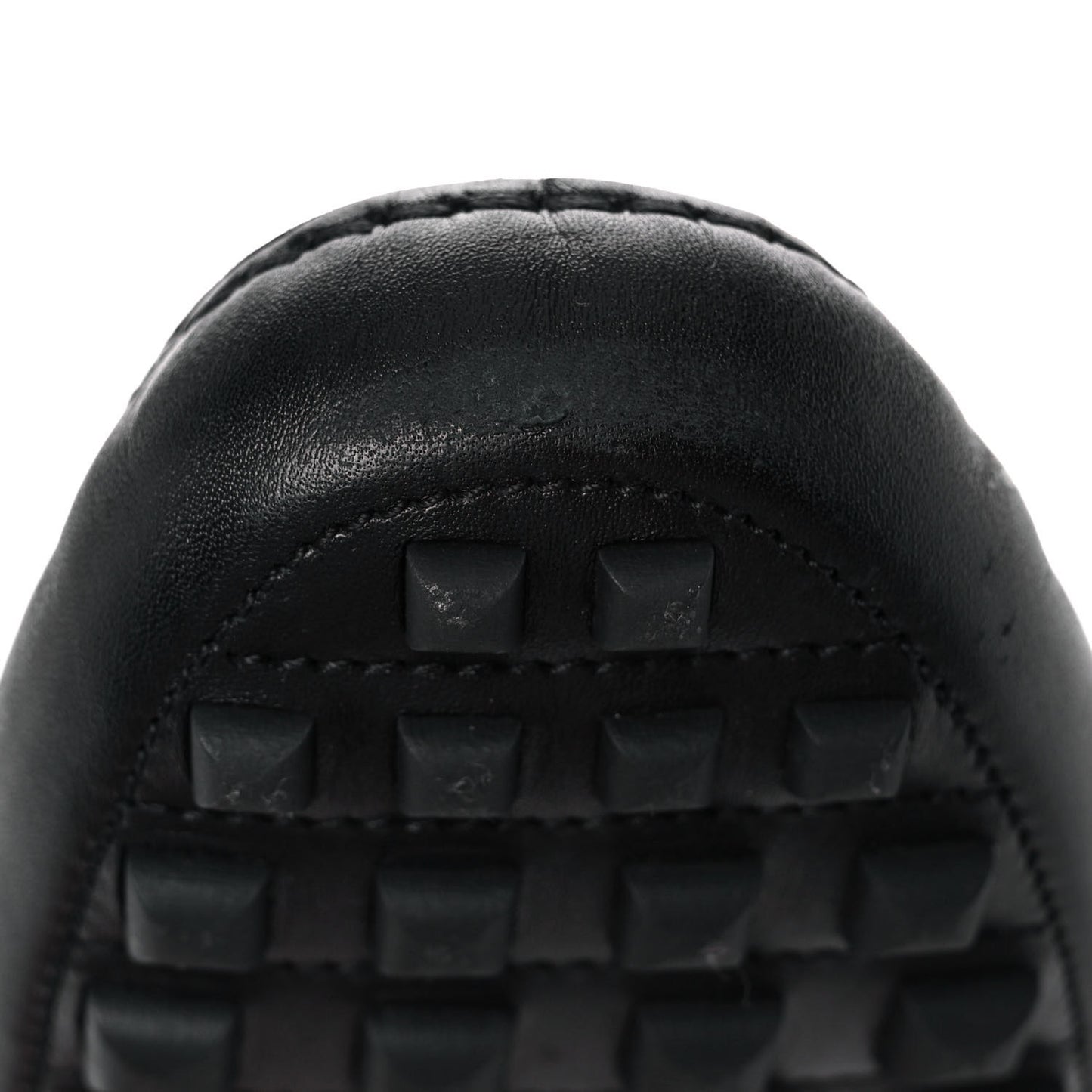 Supple Calfskin Mens Irving Driving Moccasin Loafers 40 Black