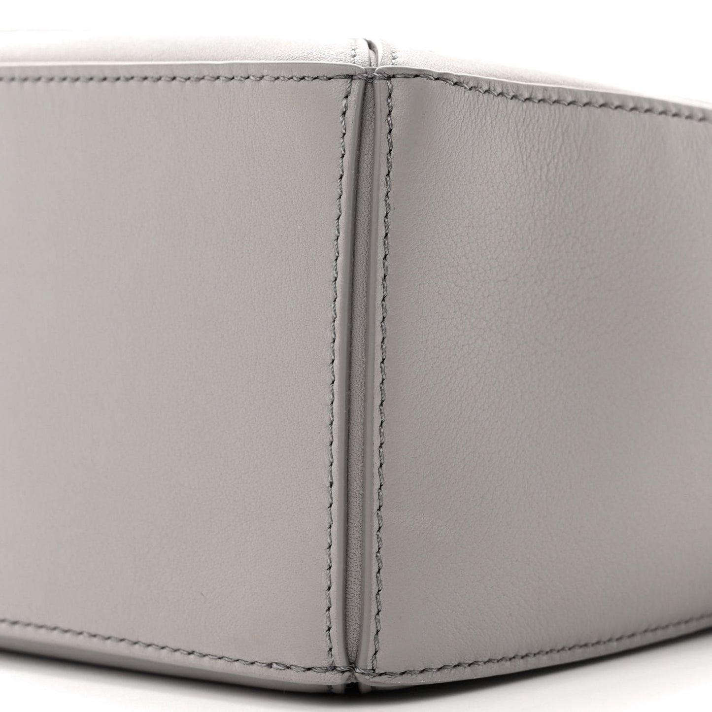 Soft Grained Calfskin Small Puzzle Bag Pearl Grey