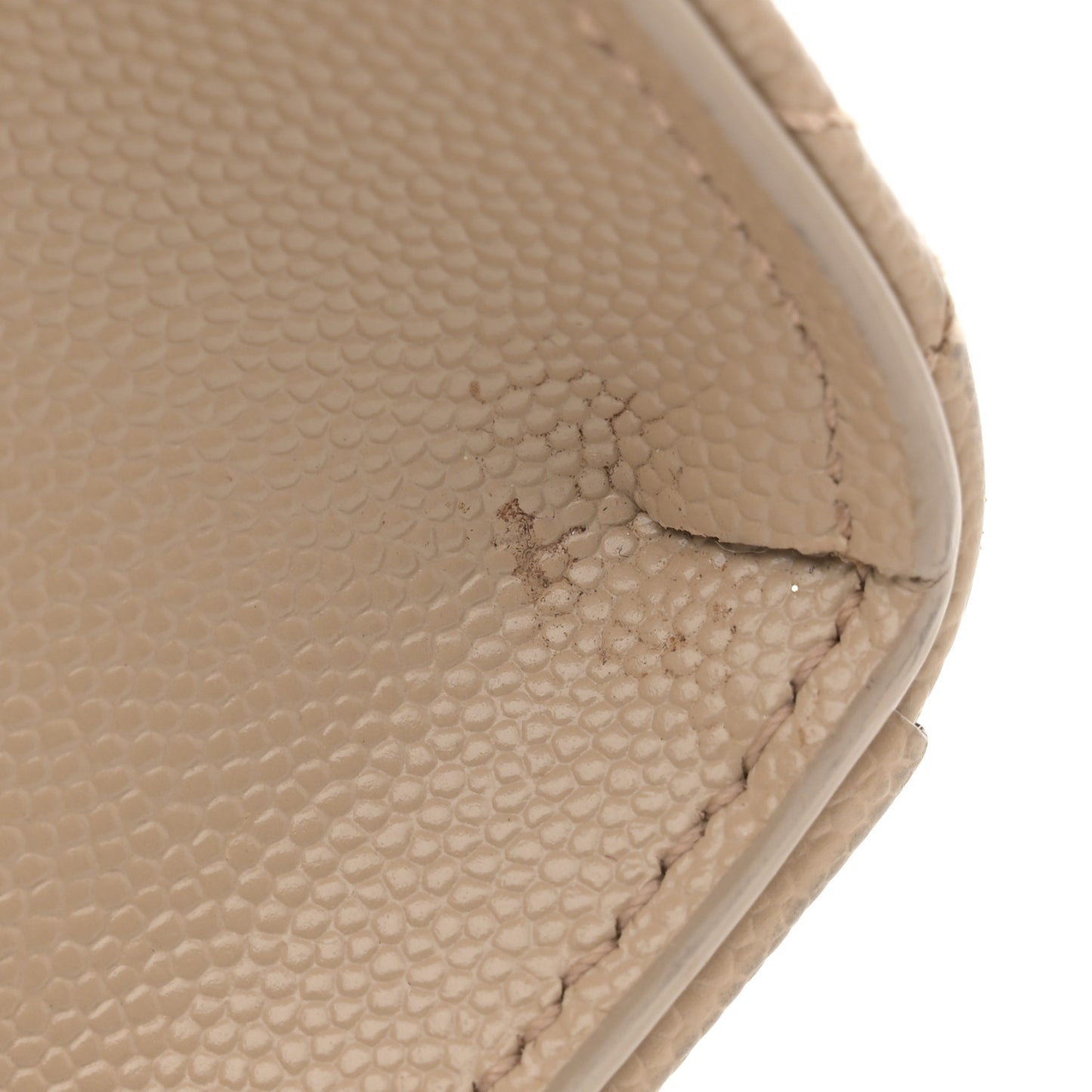 Grain De Poudre Textured Mixed Matelasse Medium Triquilt Monogram Satchel Dark Beige