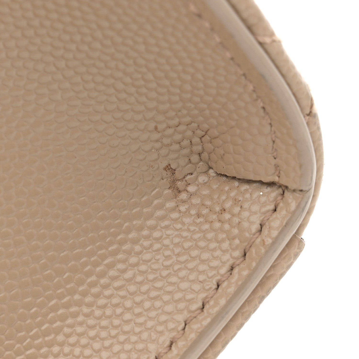 Saint Laurent Grain De Poudre Textured Mixed Matelasse Medium Triquilt Monogram Satchel Dark Beige 15 of 17