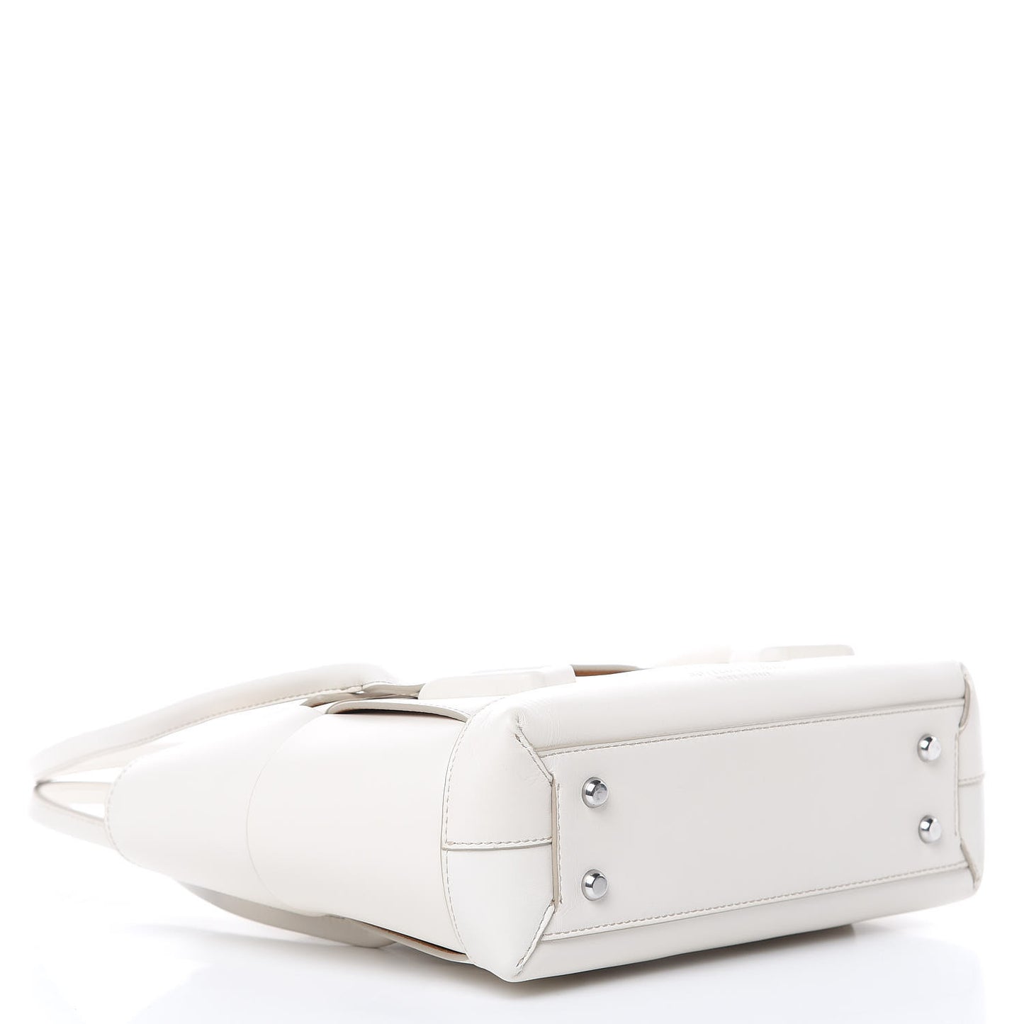French Calfskin Maxi Intrecciato Arco 33 Bianco
