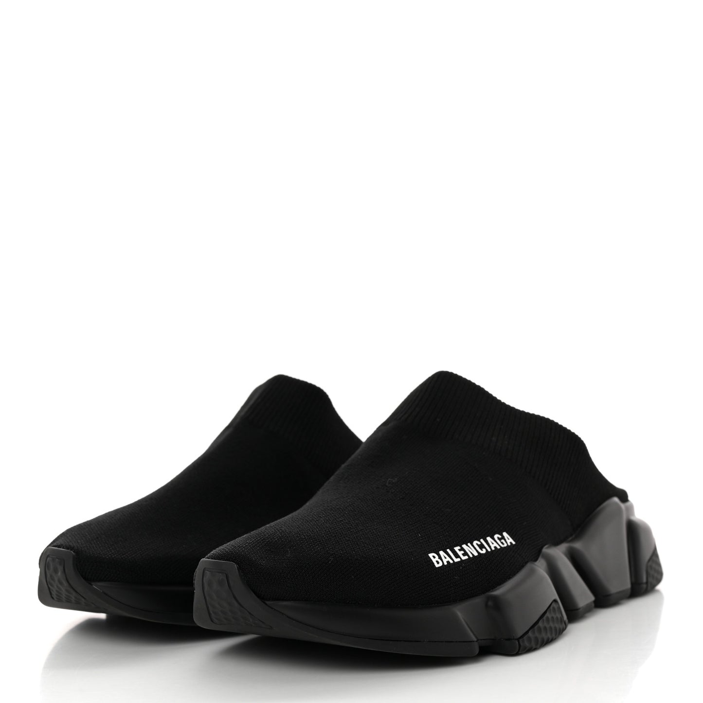 Neoprene Knit Womens Speed Sneakers Mules 39 Black