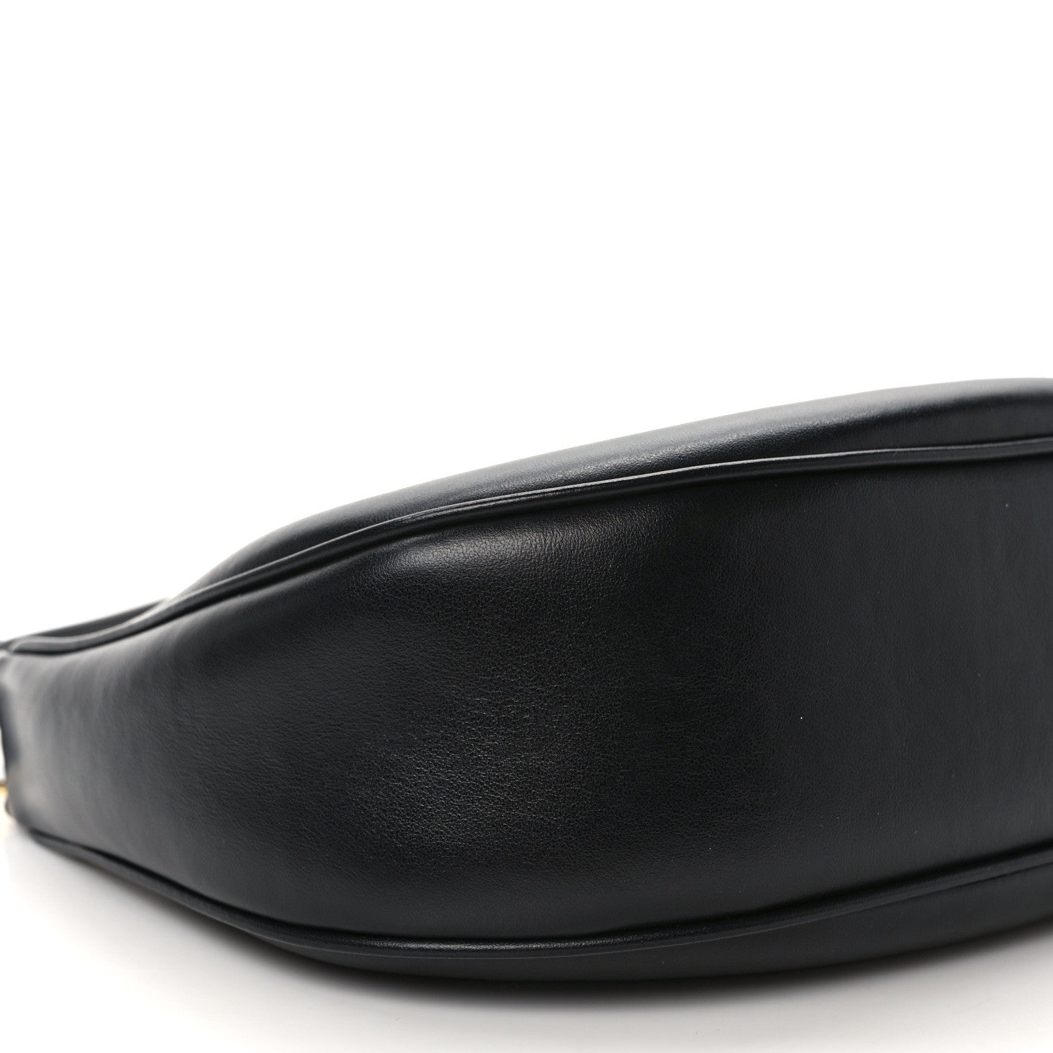 Celine Smooth Calfskin Medium Strap Ava Triomphe Shoulder Bag Black 8 of 9