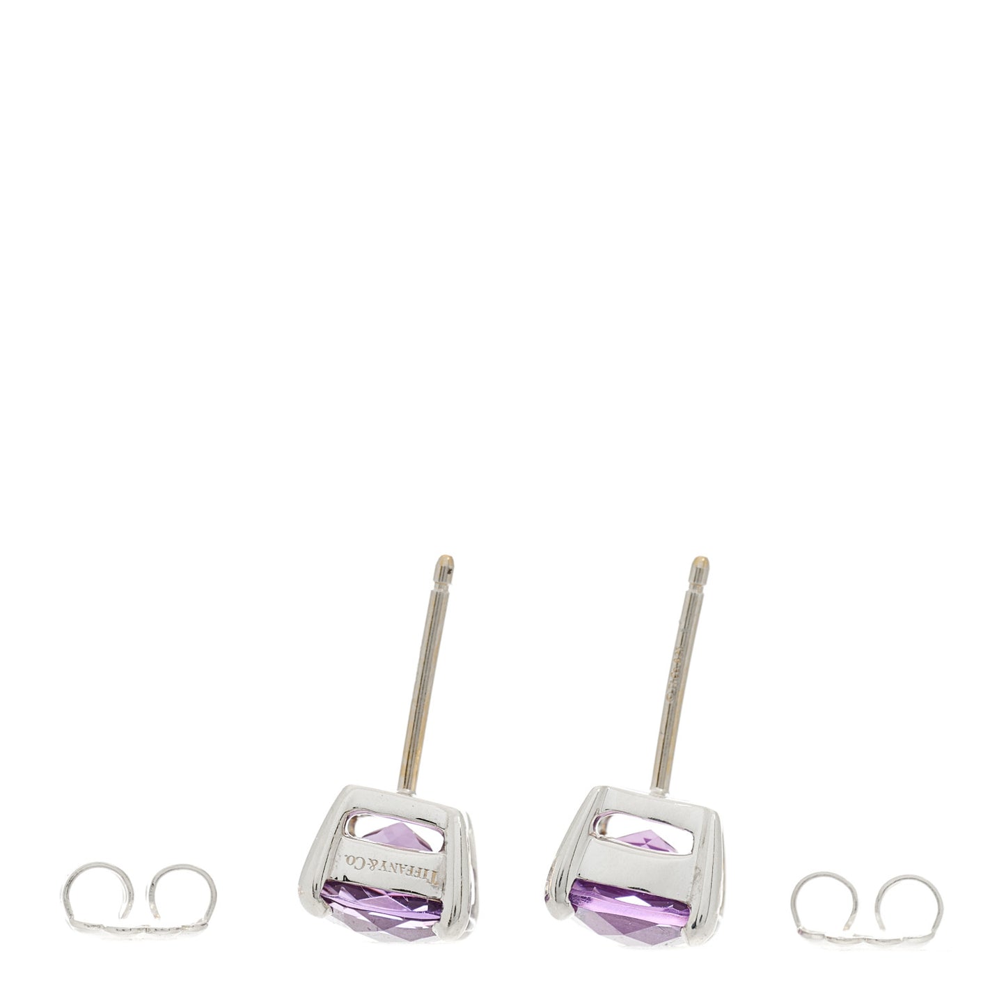 Sterling Silver Amethyst Sparklers Stud Earrings