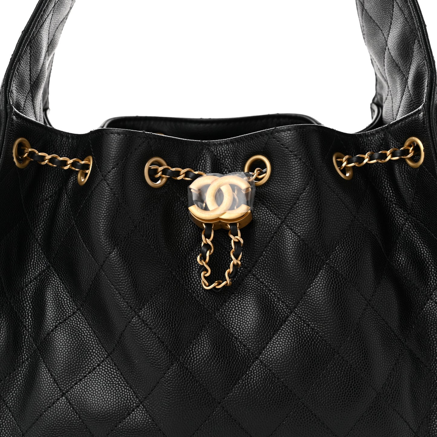 Caviar Quilted Small Chanel 25 Handbag Black
