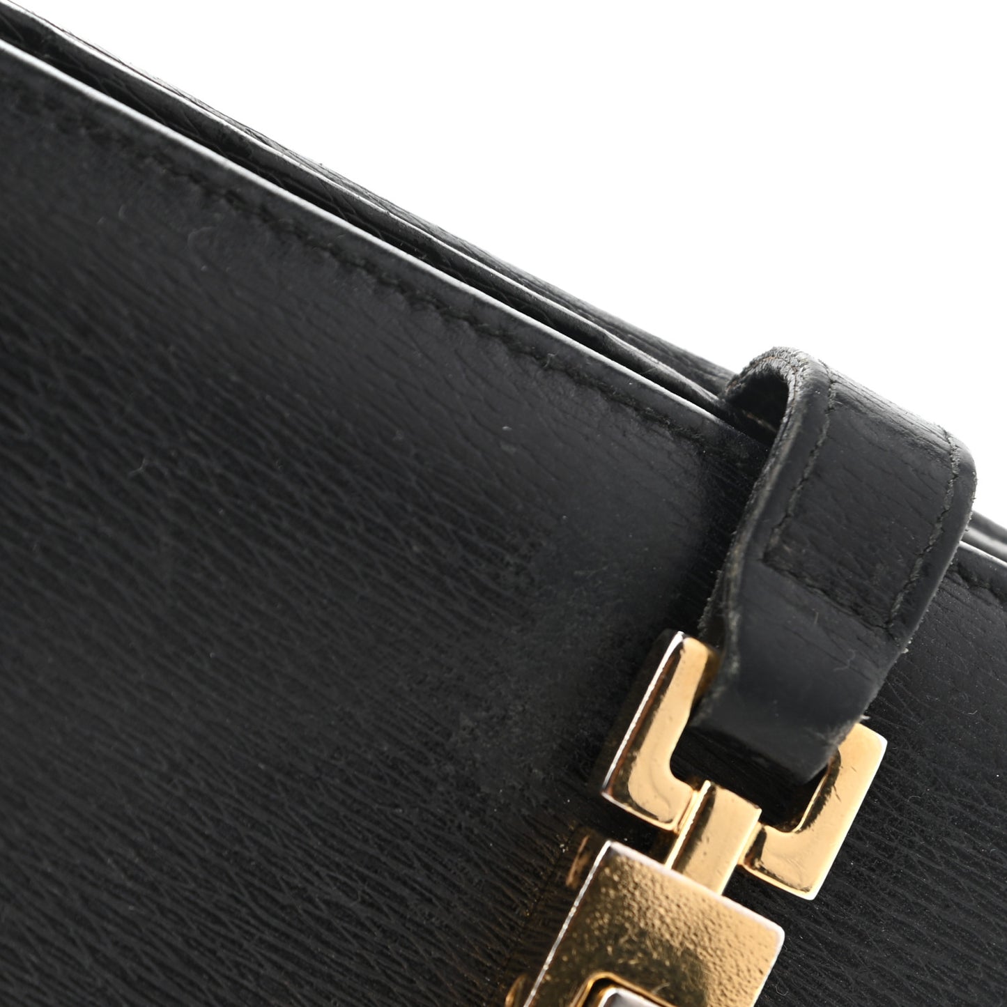 Calfskin Continental Bardot Wallet Black
