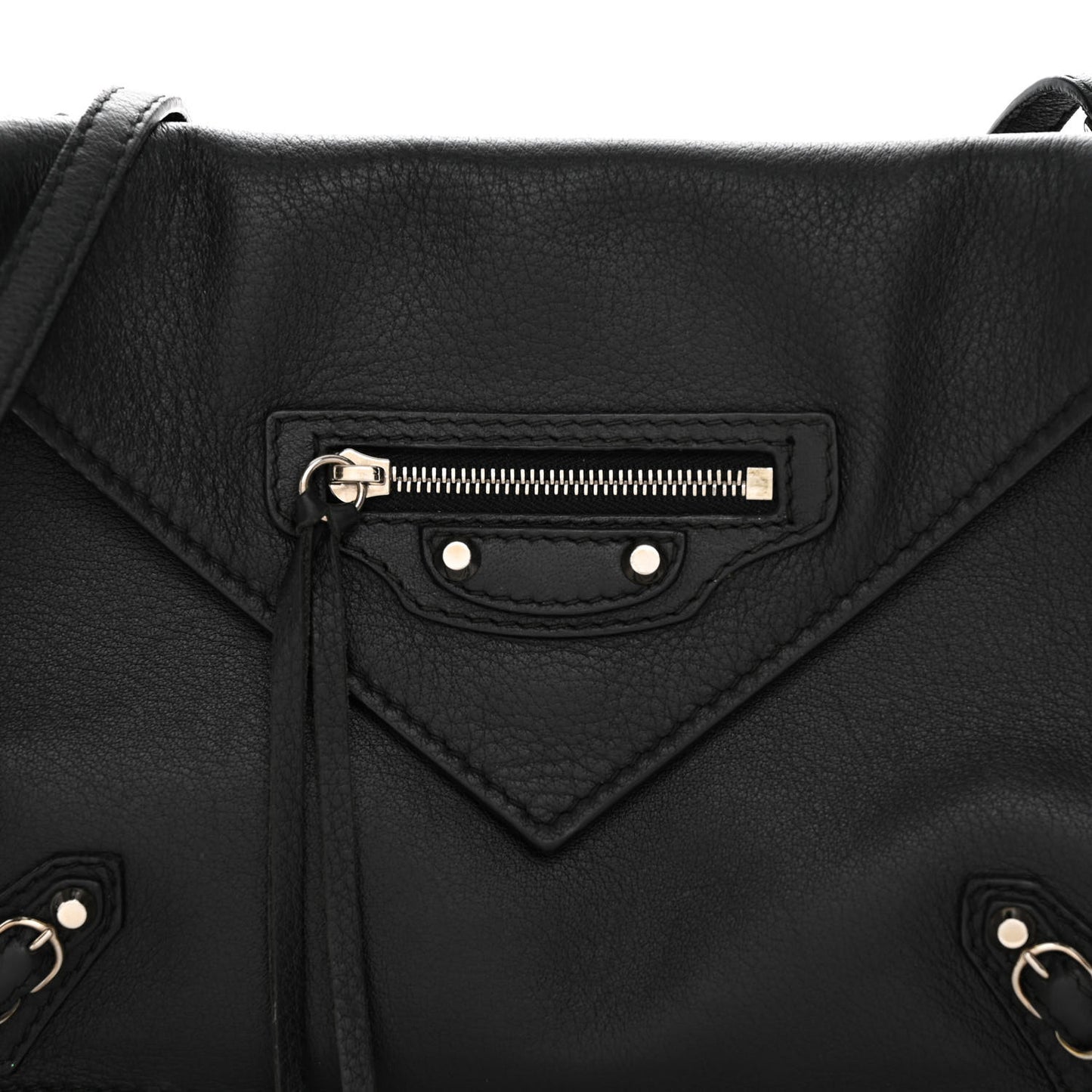 Veau Papier Triple XS Zip Around Crossbody Black