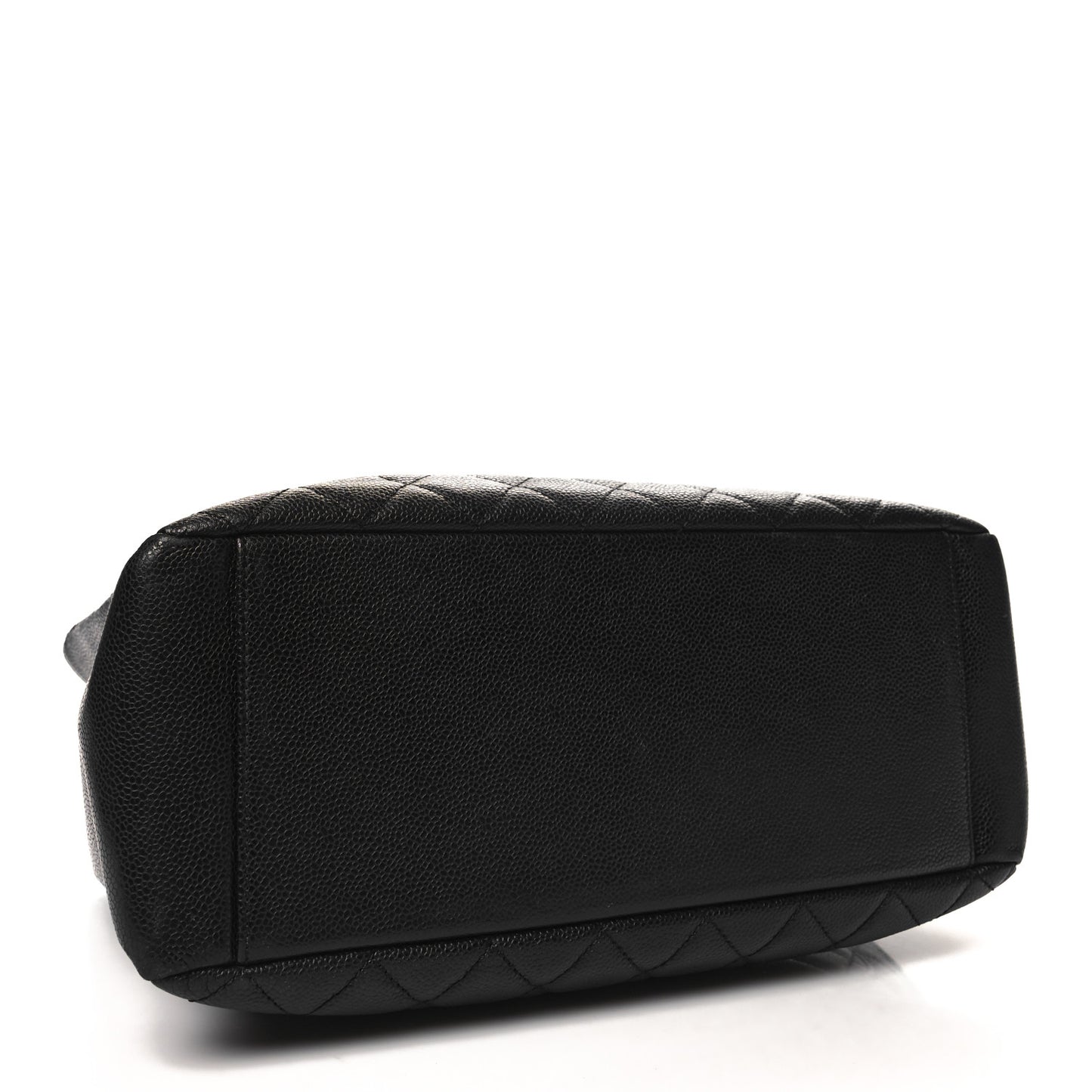 Caviar Quilted Grand Shopping Tote GST Black