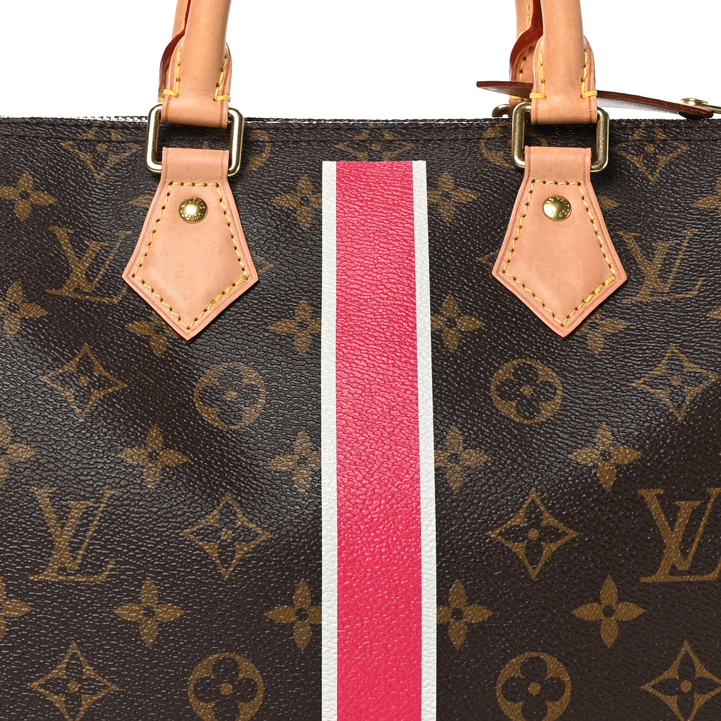 Monogram My LV Heritage Speedy 25 Fuchsia White