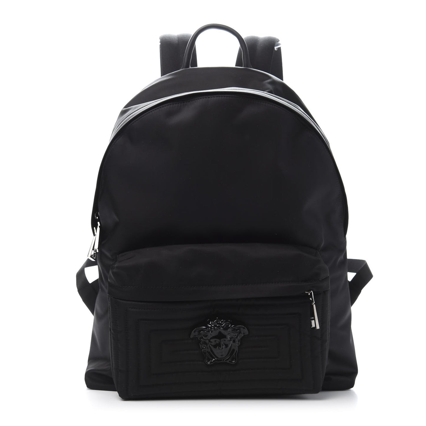 Nylon Palazzo Medusa Backpack Black