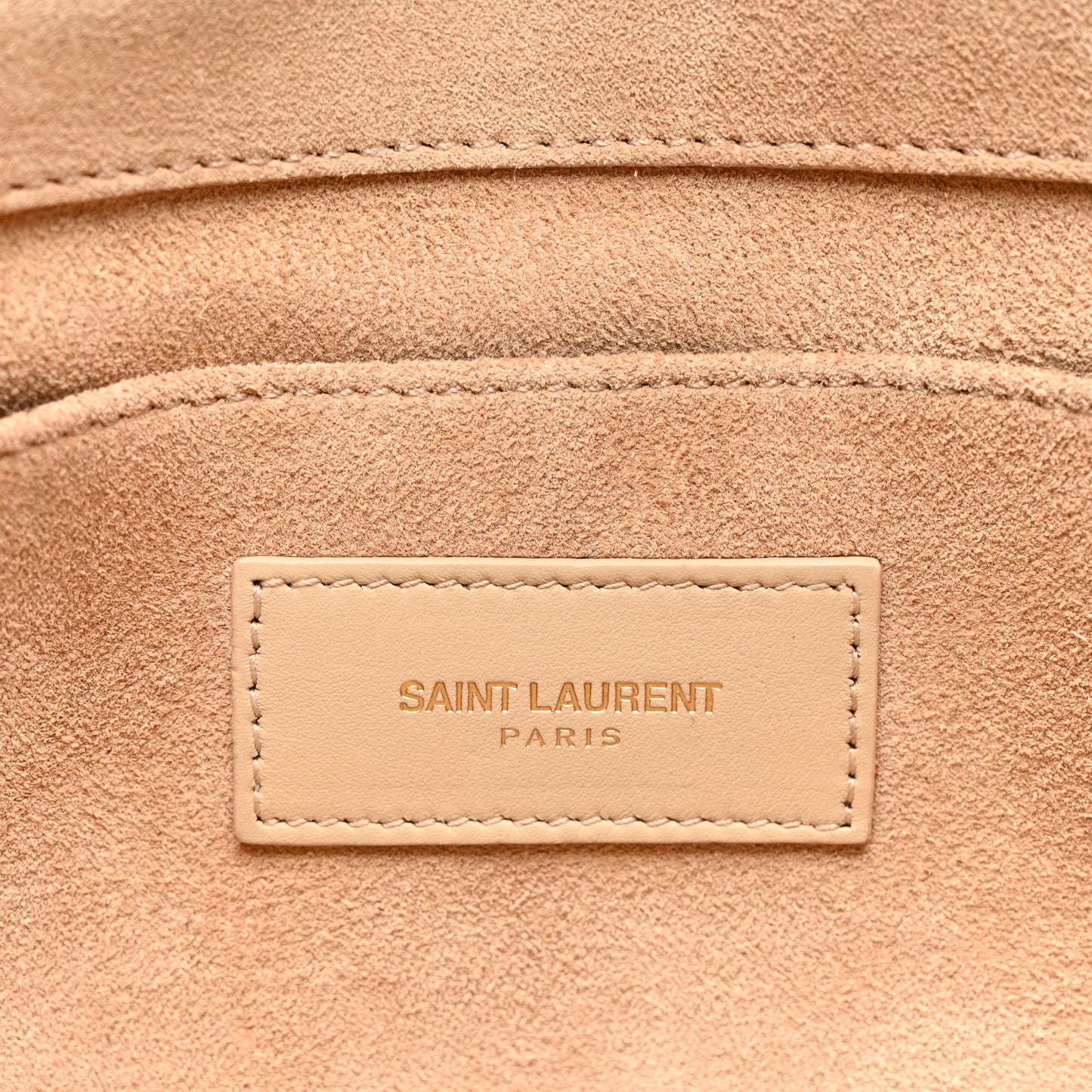 Calfskin Classic Y Ligne Clutch Light Beige