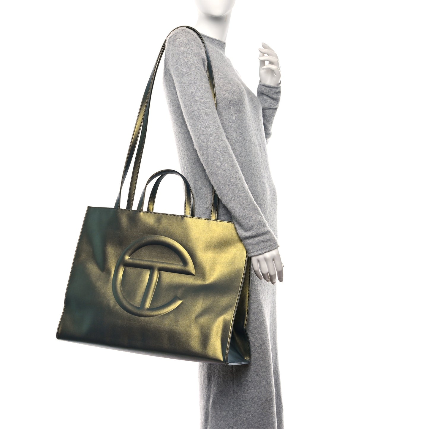 Vegan Leather Large Shopping Bag Acid