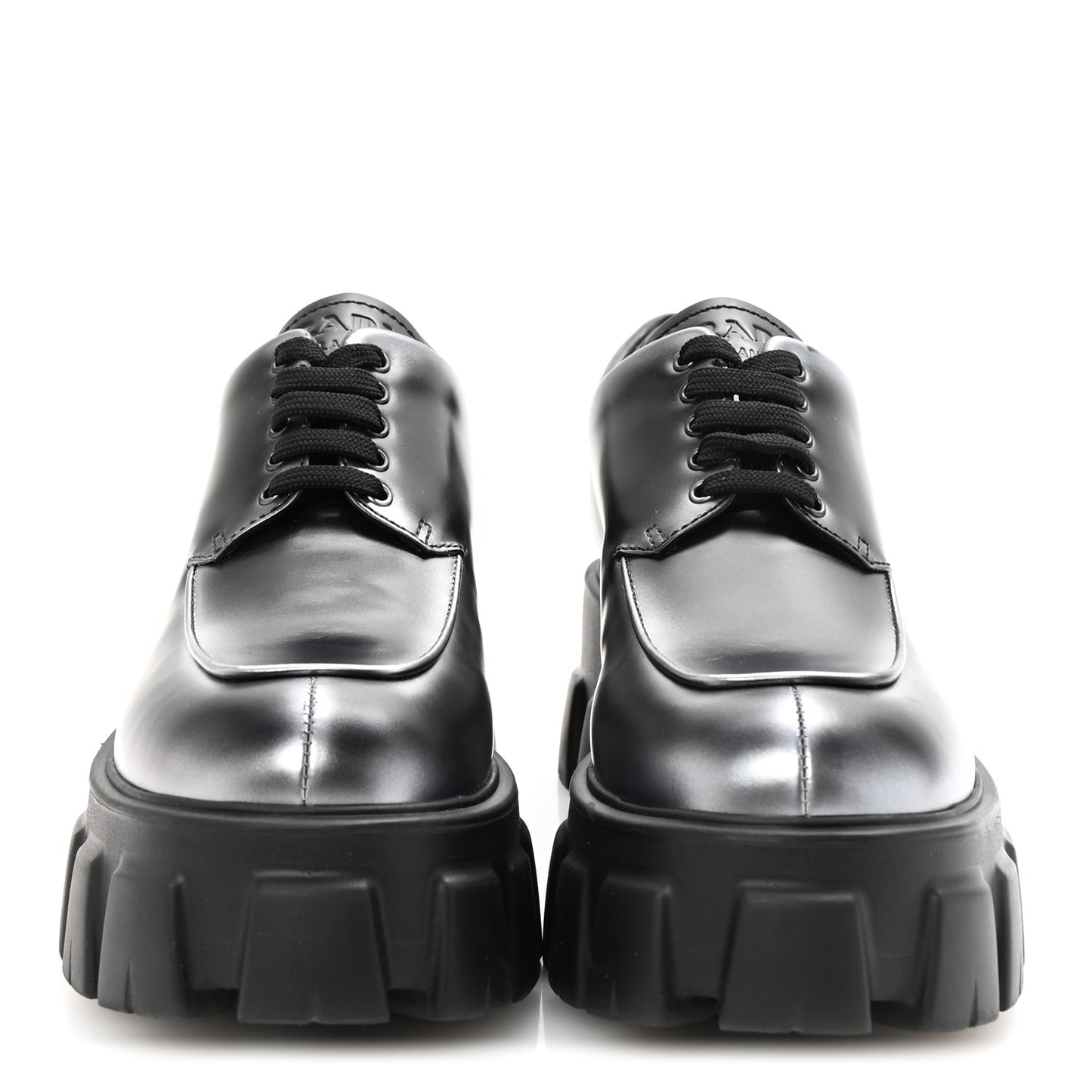 Spazzolato Rois Sfumato Monolith 55mm Derby Loafers 38.5 Black Argento