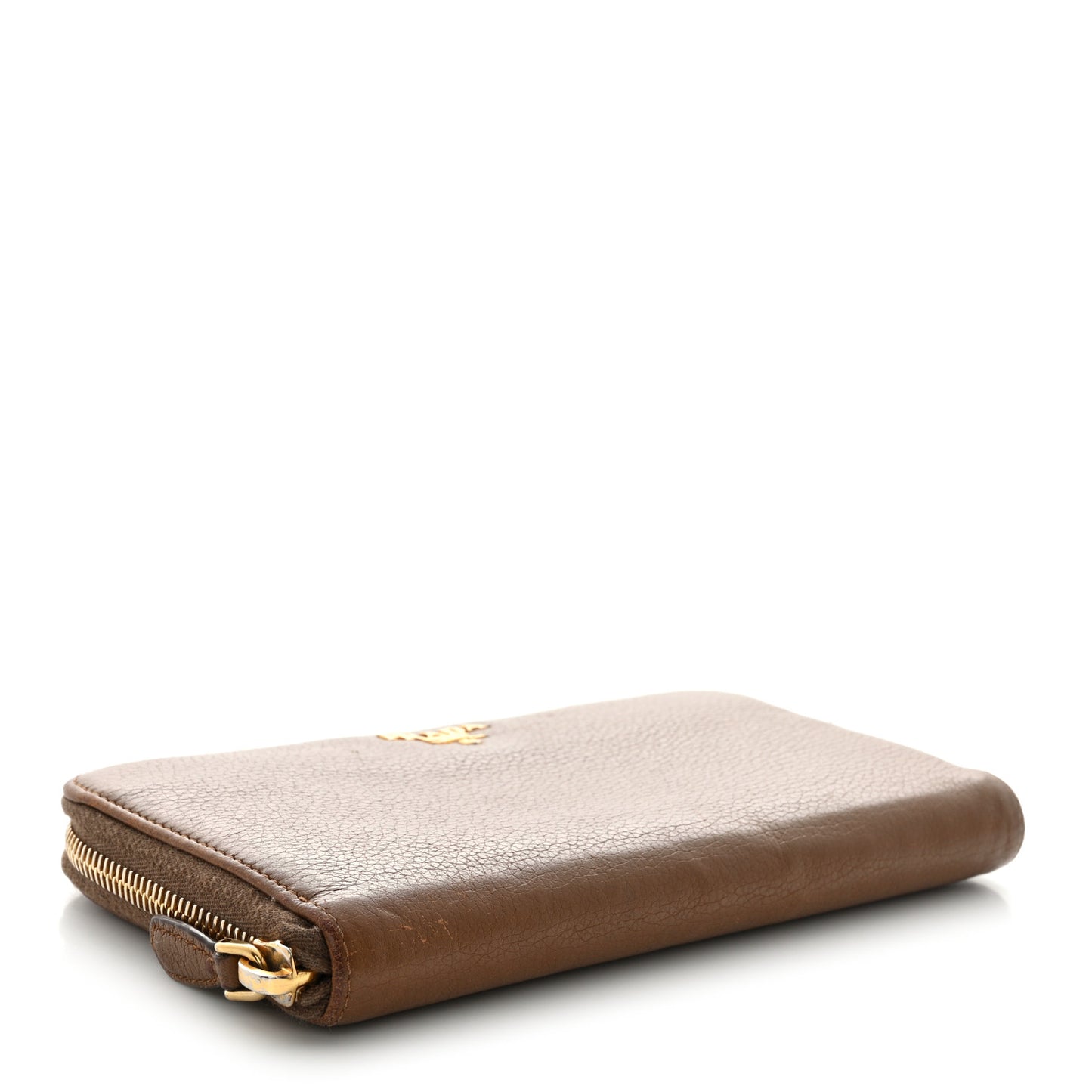 Vitello Daino Zip Around Wallet Palissandro