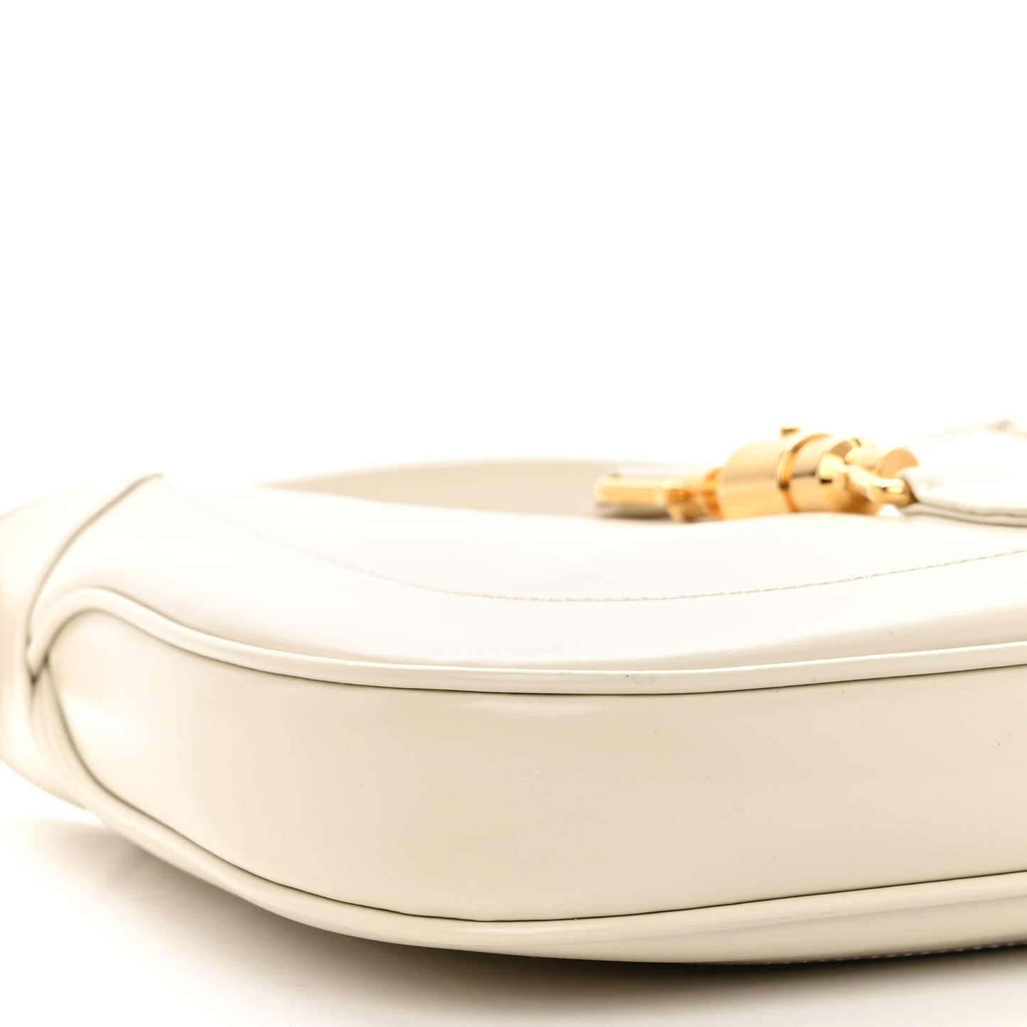 Boarded Dyana Lux Calfskin Small Jackie 1961 Hobo Mystic White