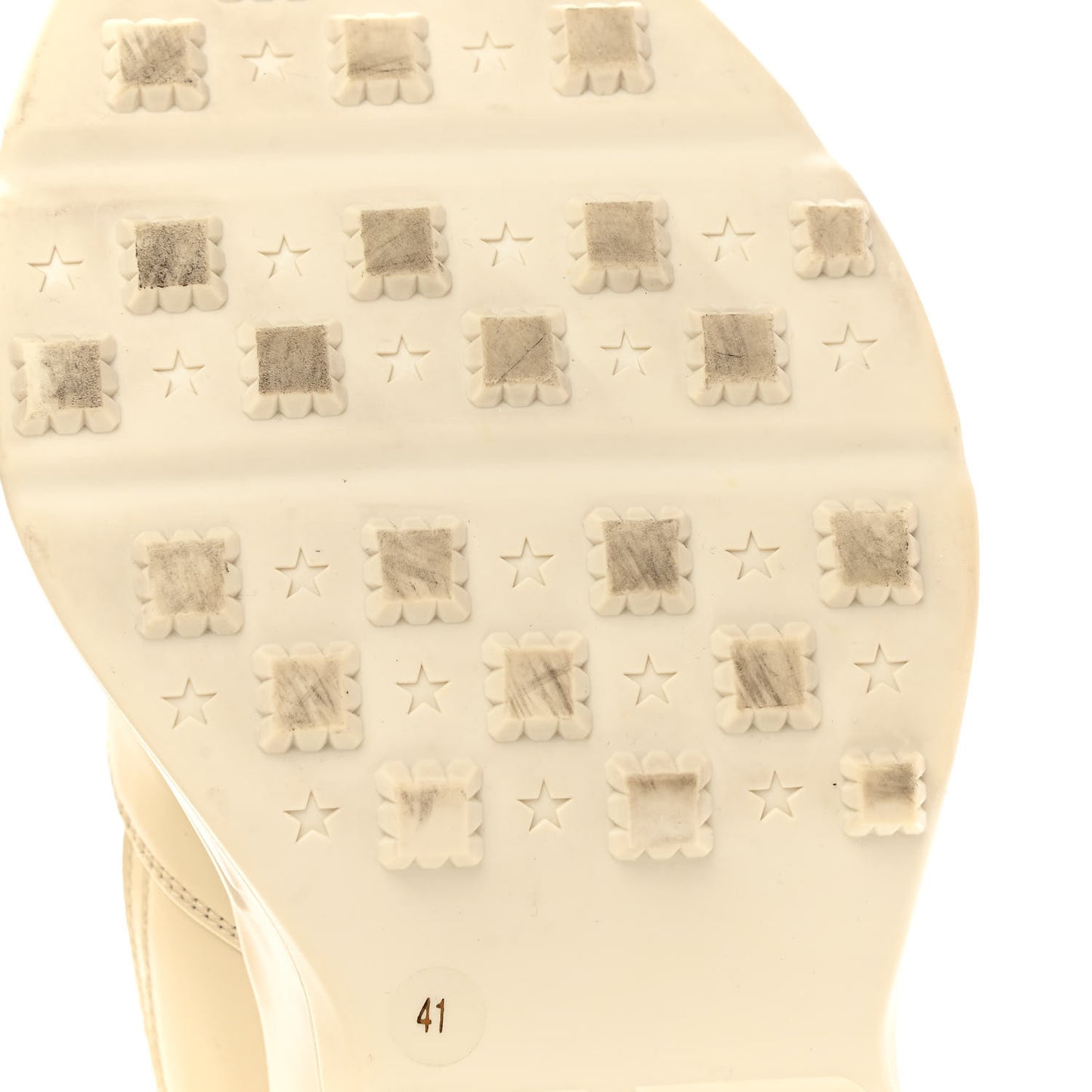 Calfskin Logo Womens Rhyton Sneakers 41 Ivory