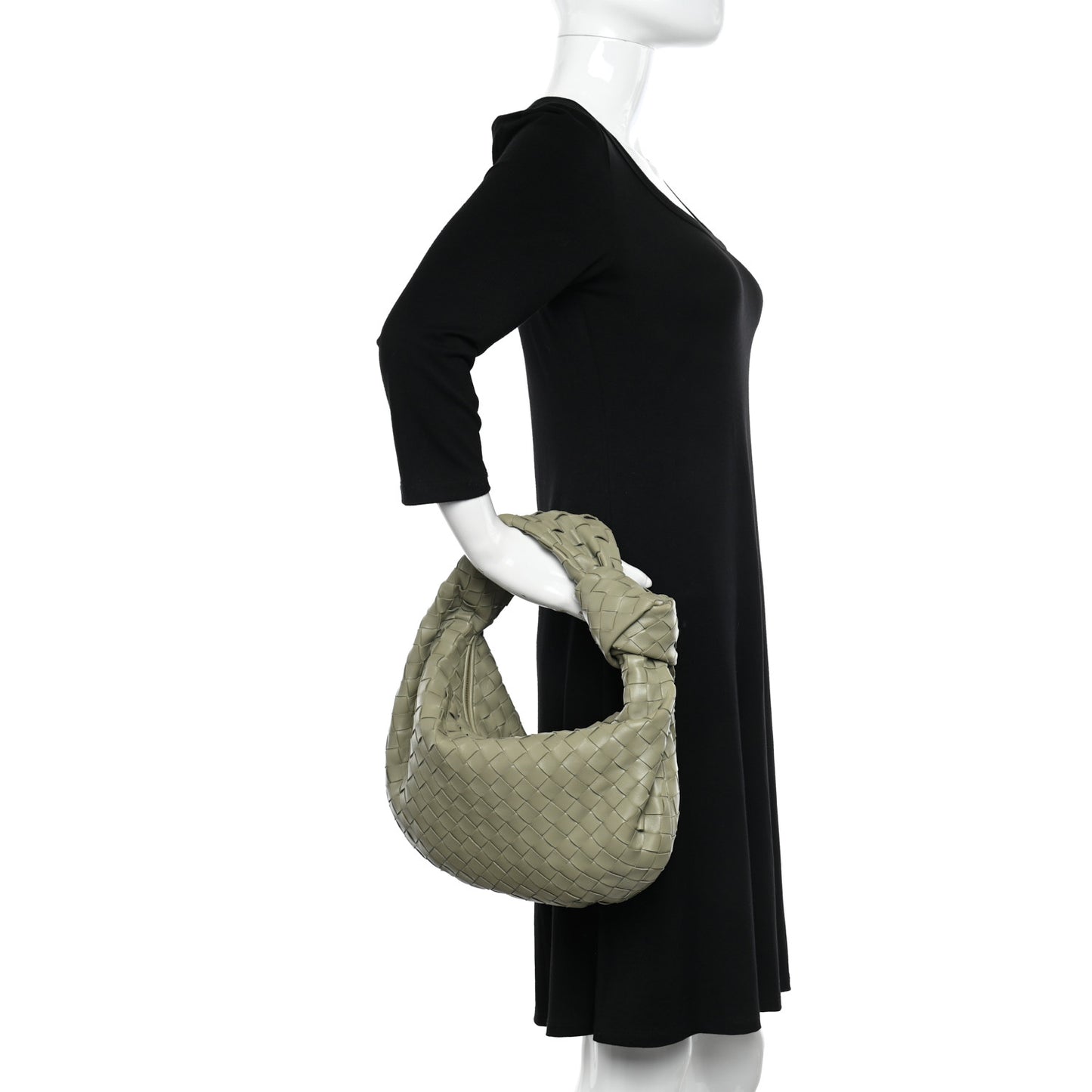 Nappa Intrecciato Teen Jodie Hobo Travertine
