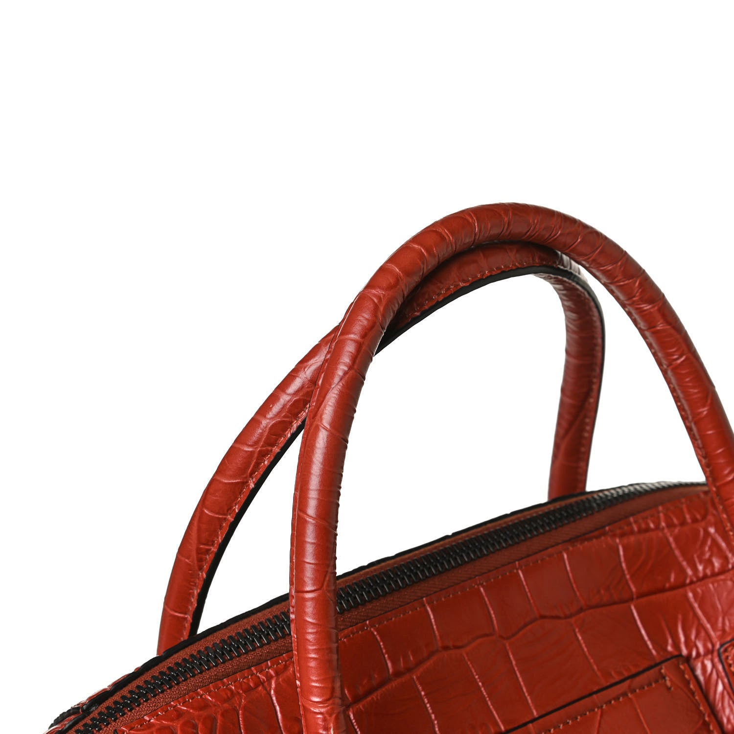 Givenchy Calfskin Crocodile Embossed Medium Soft Antigona Paprika 13 of 16