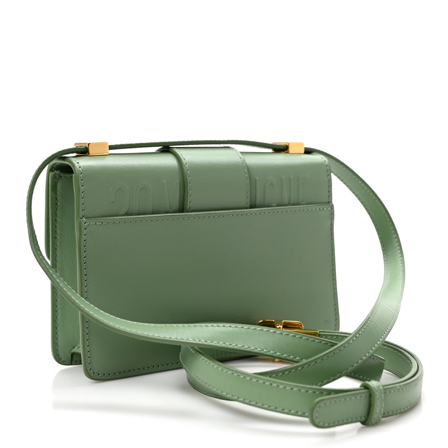 Christian Dior Smooth Calfskin Micro 30 Montaigne Flap Bag Mint Green 3 of 9