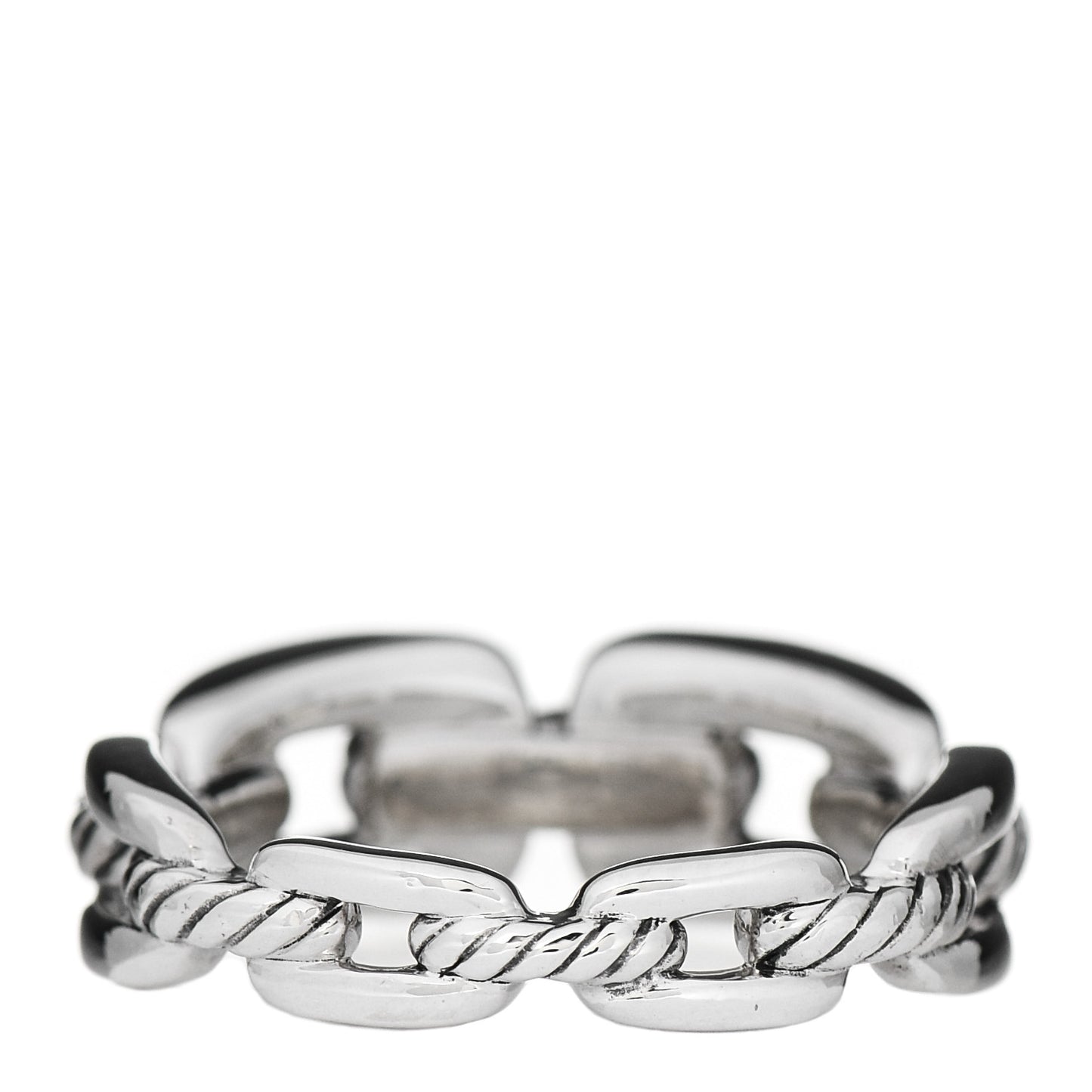 Sterling Silver 8mm Wellesley Link Ring 57 8